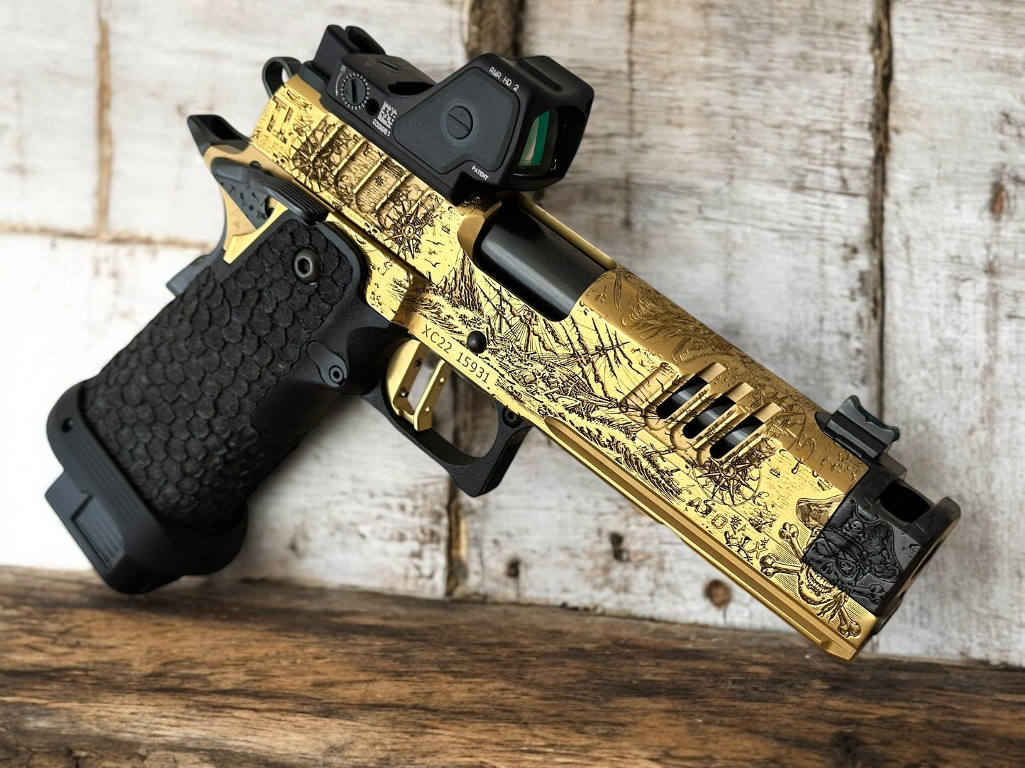 STACCATO CUSTOM XC “PIRATE’S ISLAND”; CUSTOM 1 OF 1 ART SET COLLECTOR’S EDITION