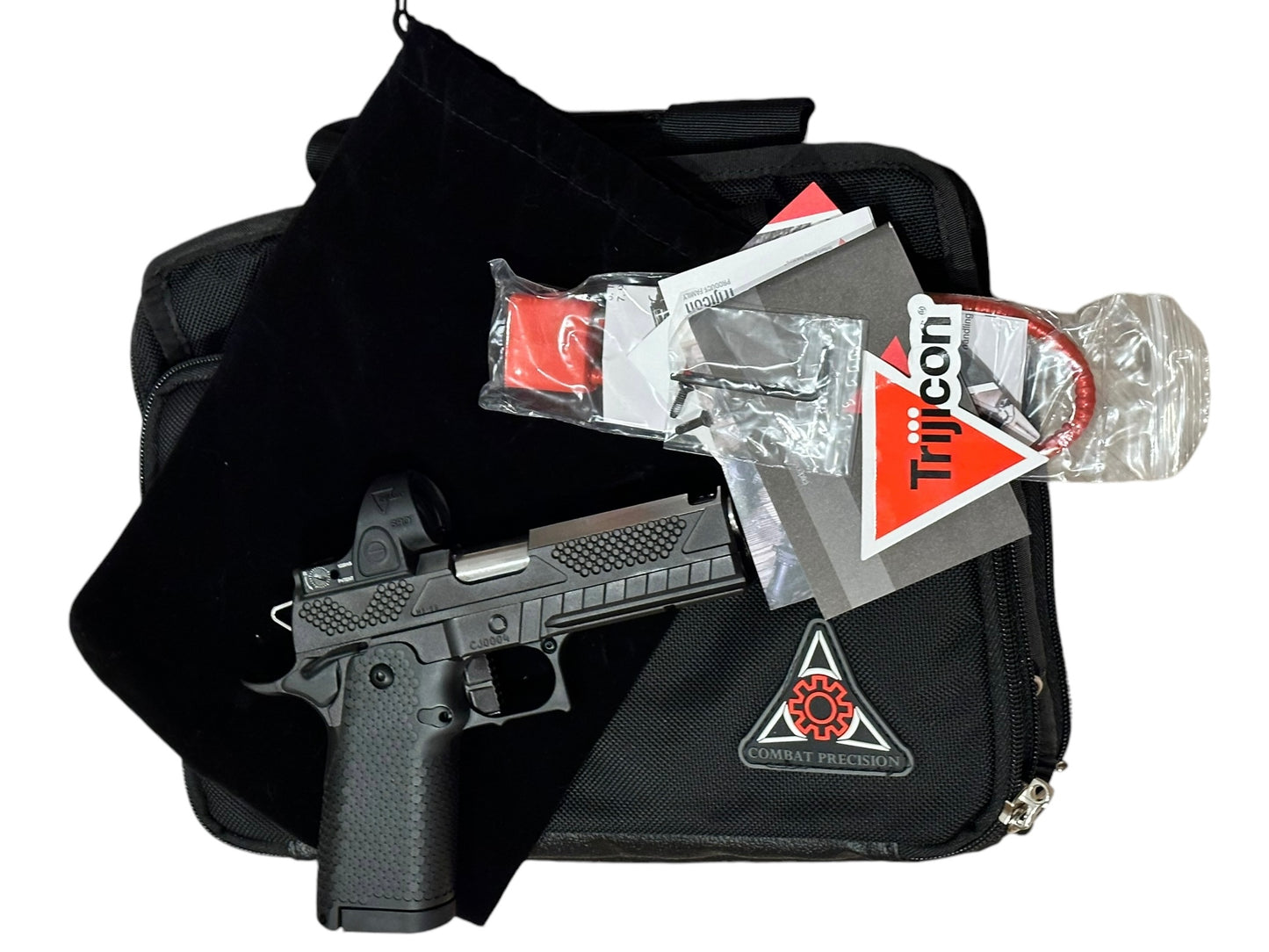 COMBAT PRECISION M5-P COMMANDER 9mm WITH SRO 2.5 MOA POLISHED FLATS