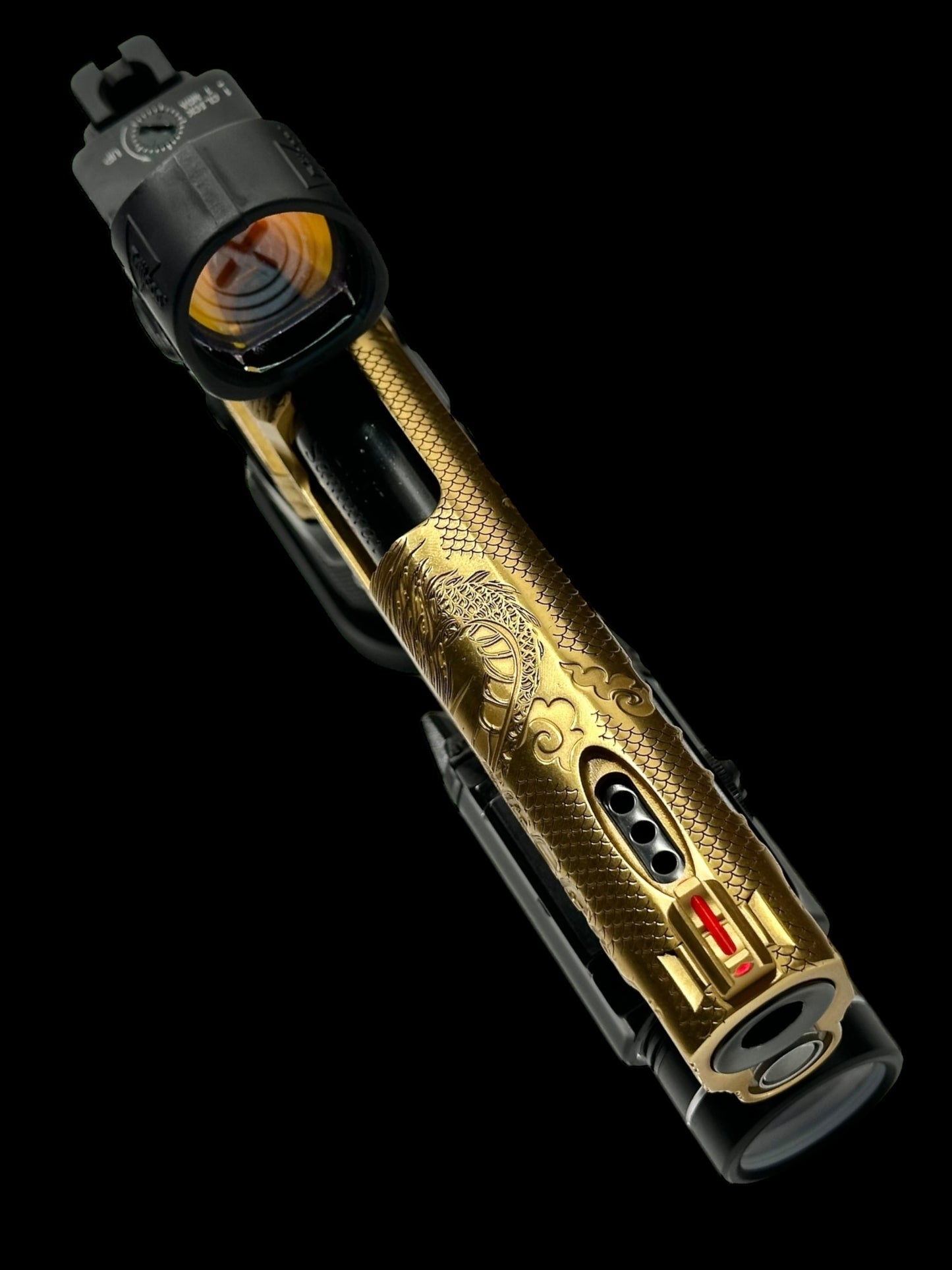 STACCATO CUSTOM P “LAST SAMURAI” PORTED ENGRAVED IN POLISHED GOLD TIN (PVD)