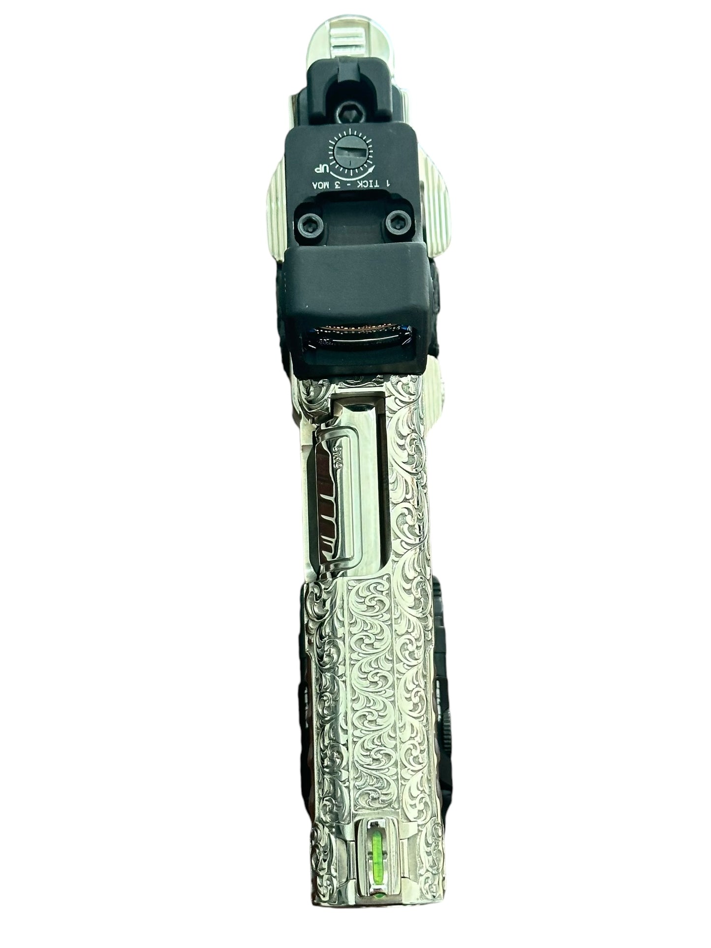 STACCATO CUSTOM CS 3.5” FULLY ENGRAVED HIGH POLISHED NICKEL PLATED WITH RMR & TLR7