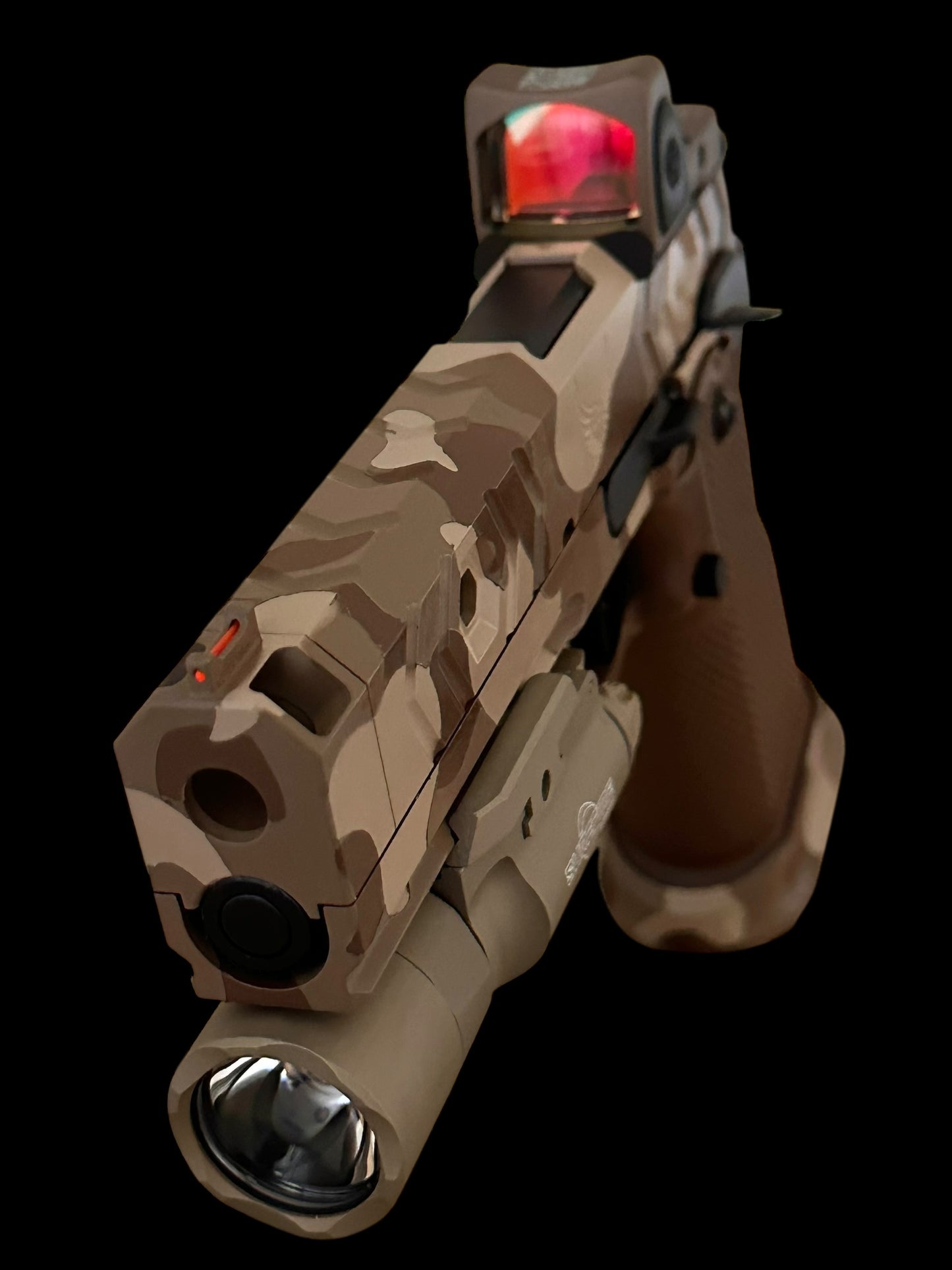 PHOENIX TRINITY 2011 H-TAC DESERT WITH PRO GRIPS 9MM RMR AND X300
