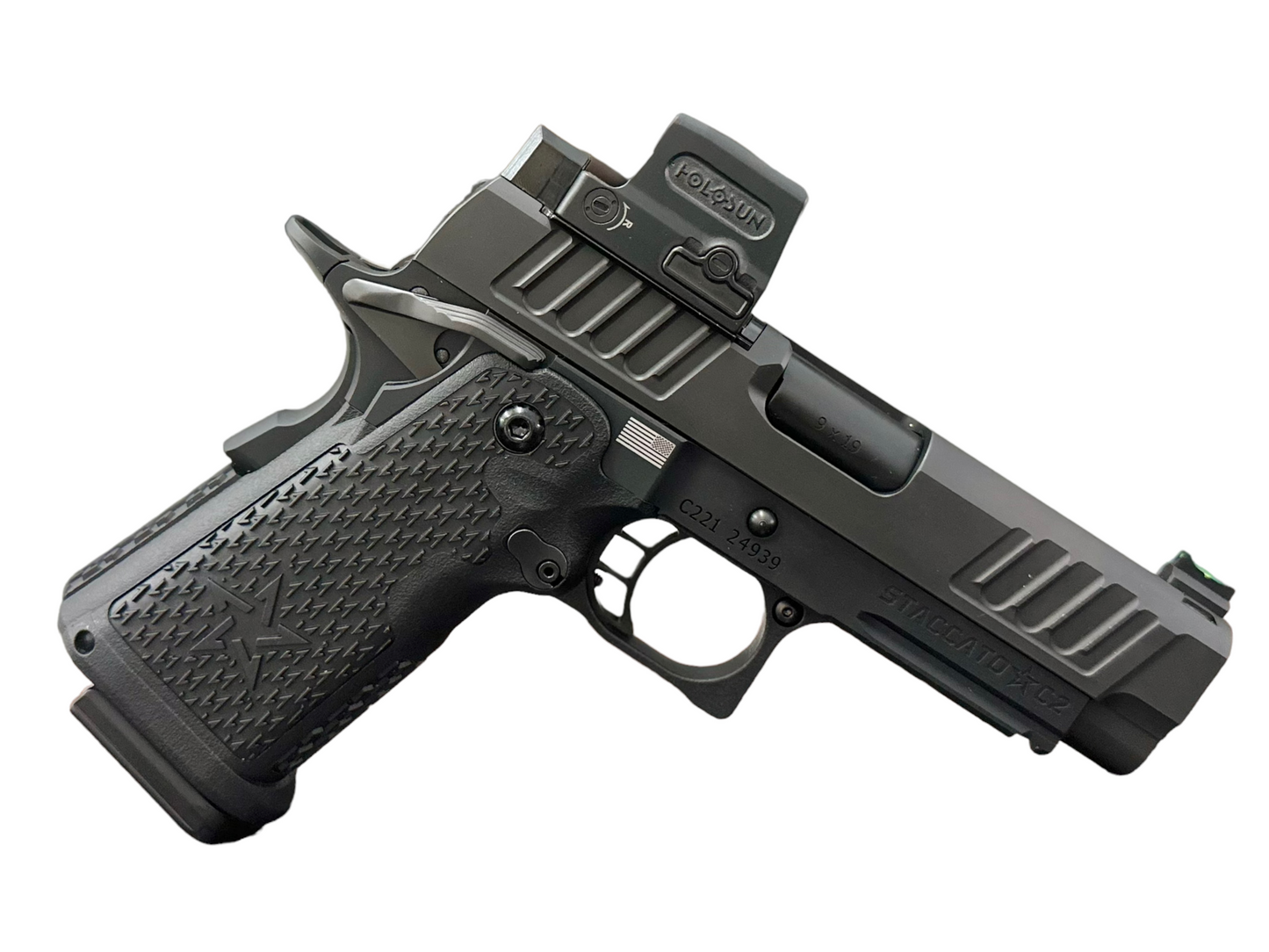 STACCATO C2 2011 CARRY IN ORIGINAL CASE WITH 2 MAGS WITH HOLOSUN 509T