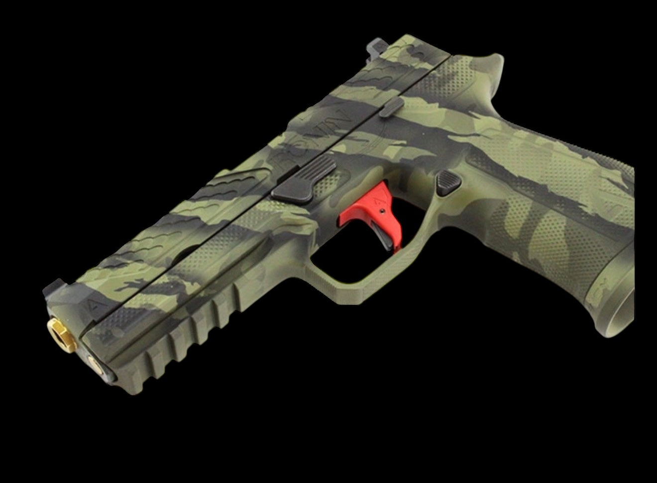 Agency Arms Sig P320 Ronin Tactics, 9MM, 4.7" Barrel, Earth Camo