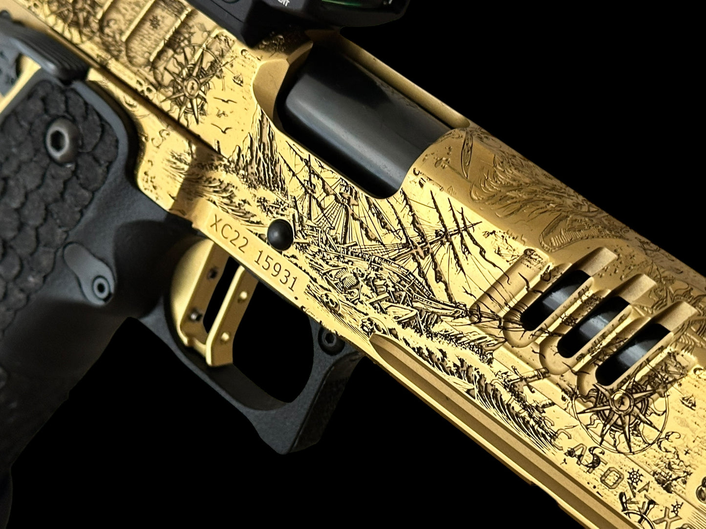 STACCATO CUSTOM XC “PIRATE’S ISLAND”; CUSTOM 1 OF 1 ART SET COLLECTOR’S EDITION