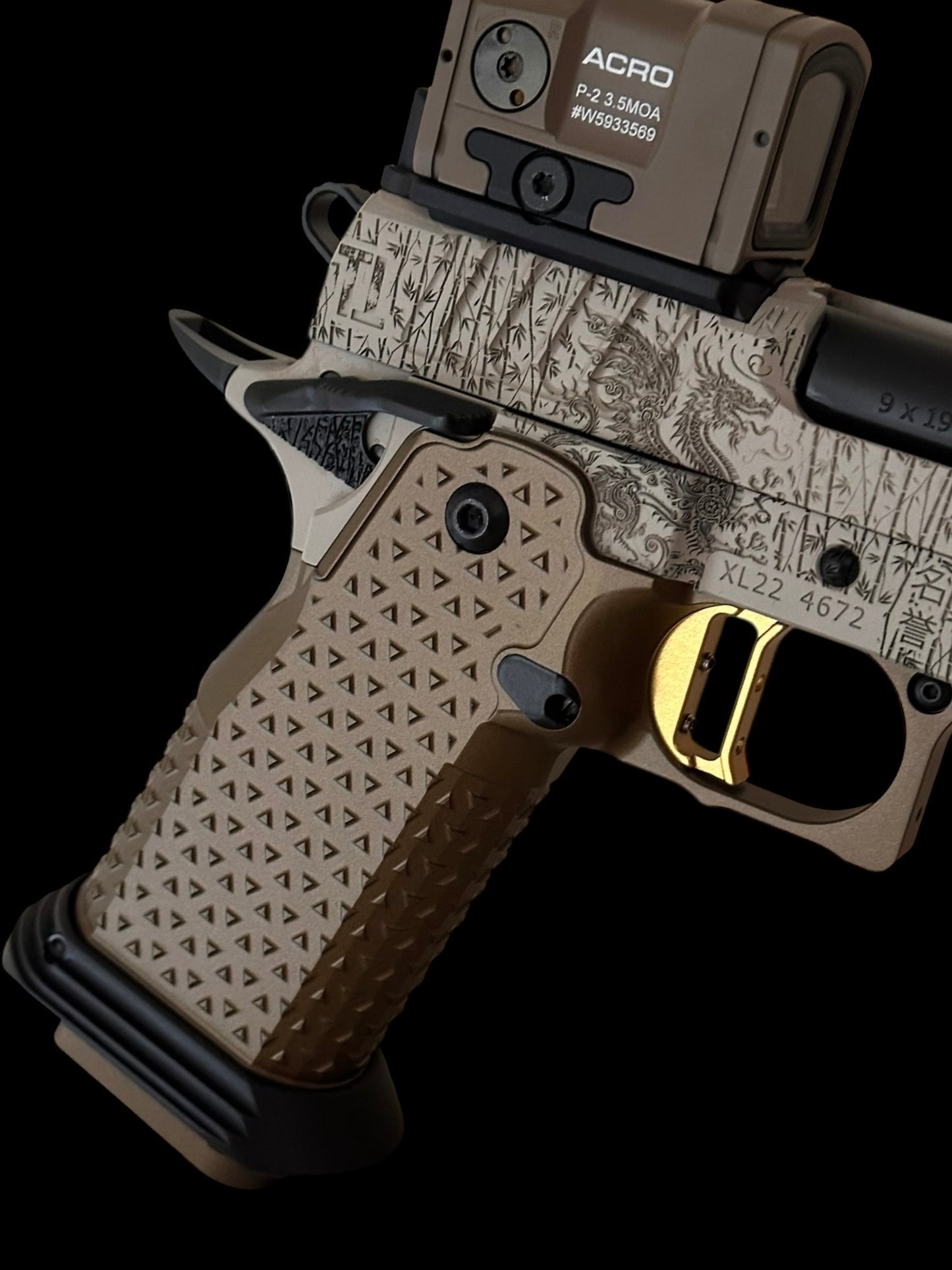 STACCATO CUSTOM XL “IMMORTALS” THEME WITH ATLAS METAL GRIPS ACRO P2 & MODLITE