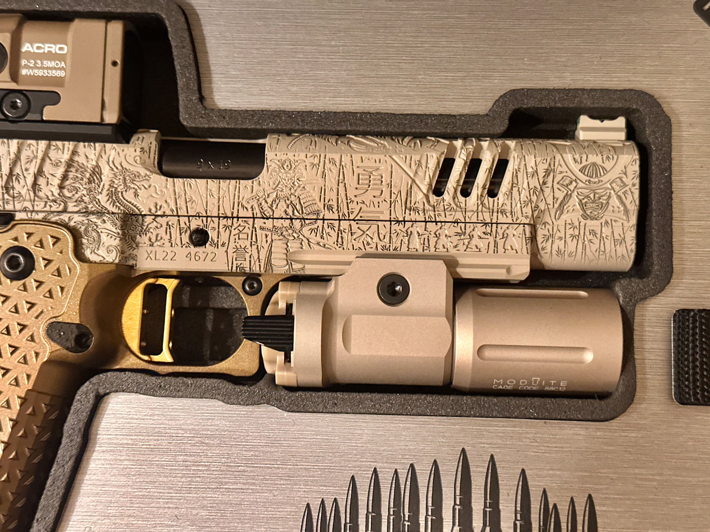 STACCATO CUSTOM XL “IMMORTALS” THEME WITH ATLAS METAL GRIPS ACRO P2 & MODLITE