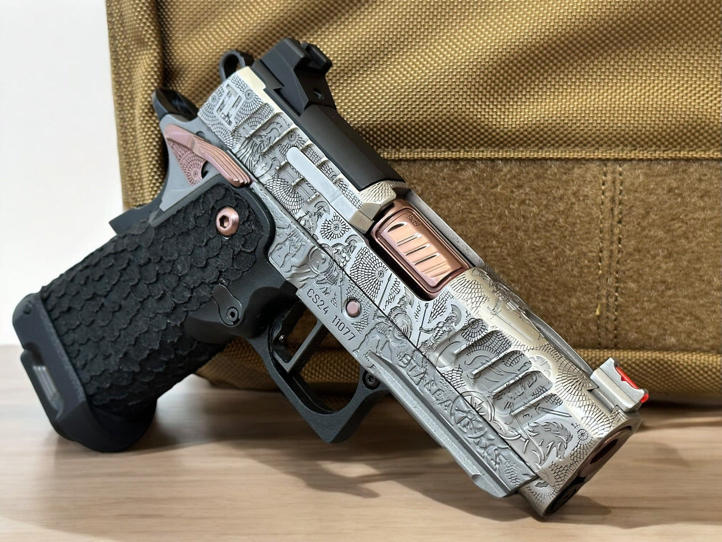 STACCATO CUSTOM CS 3.5” PORTED “SPARTANS” ENGRAVED PVD FINISH