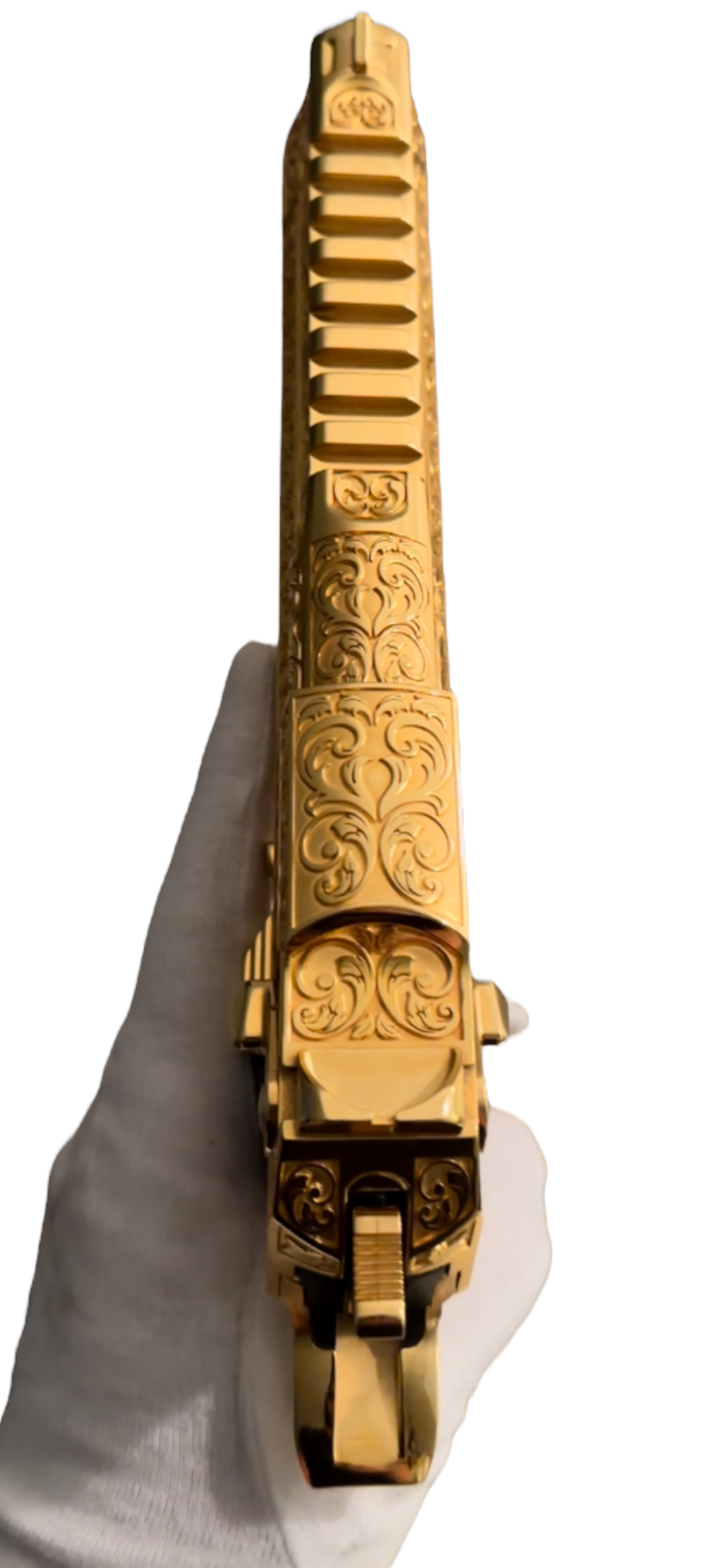 MAGNUM RESEARCH DESERT EAGLE .50AE 24K GOLD PLATED FULLY ENGRAVED