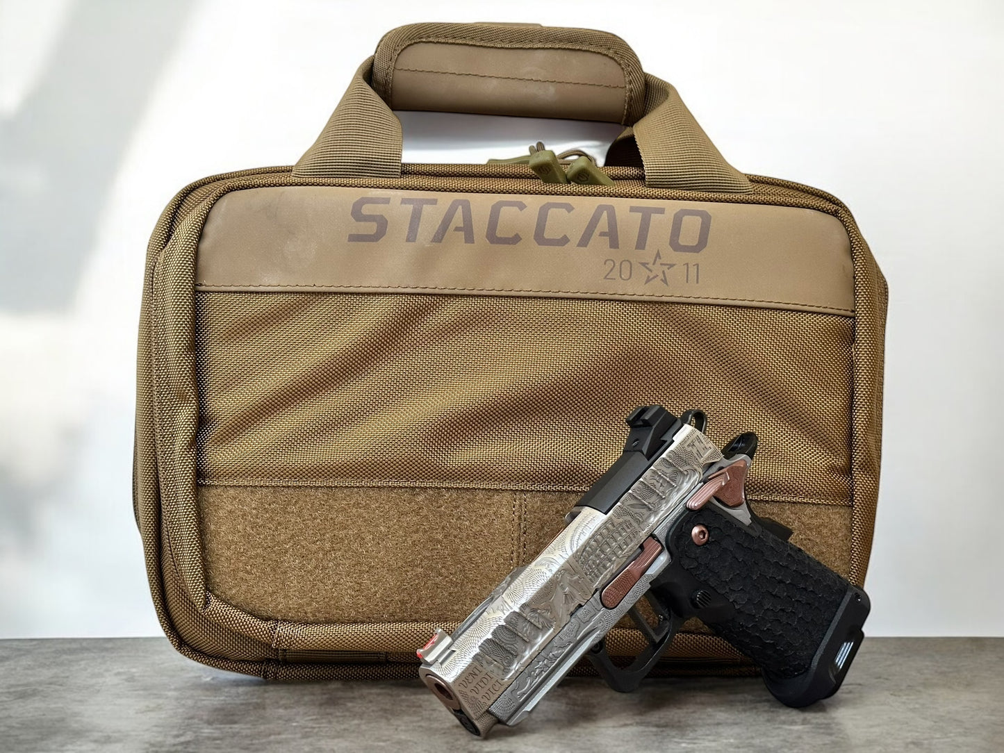 STACCATO CUSTOM CS 3.5” PORTED “SPARTANS” ENGRAVED PVD FINISH