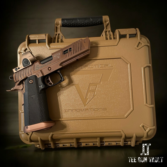 TARAN TACTICAL SAND VIPER PACKAGE WITH METAL ICARUS GRIPS, SRO AND HARD CASE