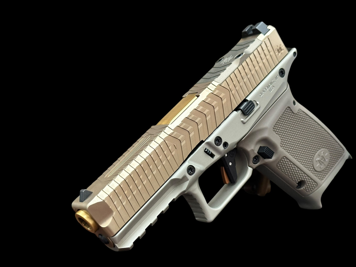 MATRIX ARMS MX19 FDE ALUMINUM FRAME GOLD BARREL