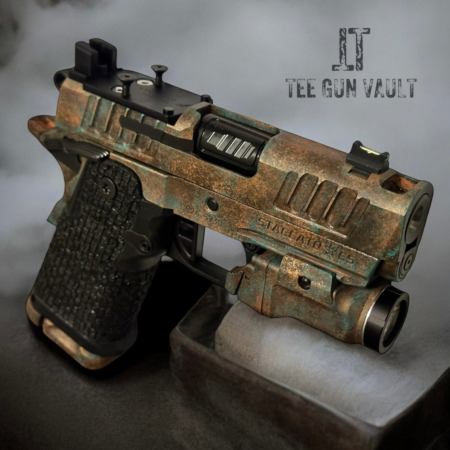 STACCATO CUSTOM CS "SUNKEN SHIP" PORTED TRIJICON RMR & TLR7