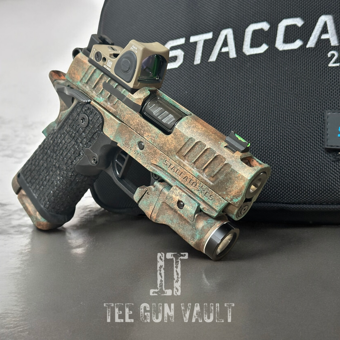 STACCATO CUSTOM CS "SUNKEN SHIP" PORTED TRIJICON RMR & TLR7