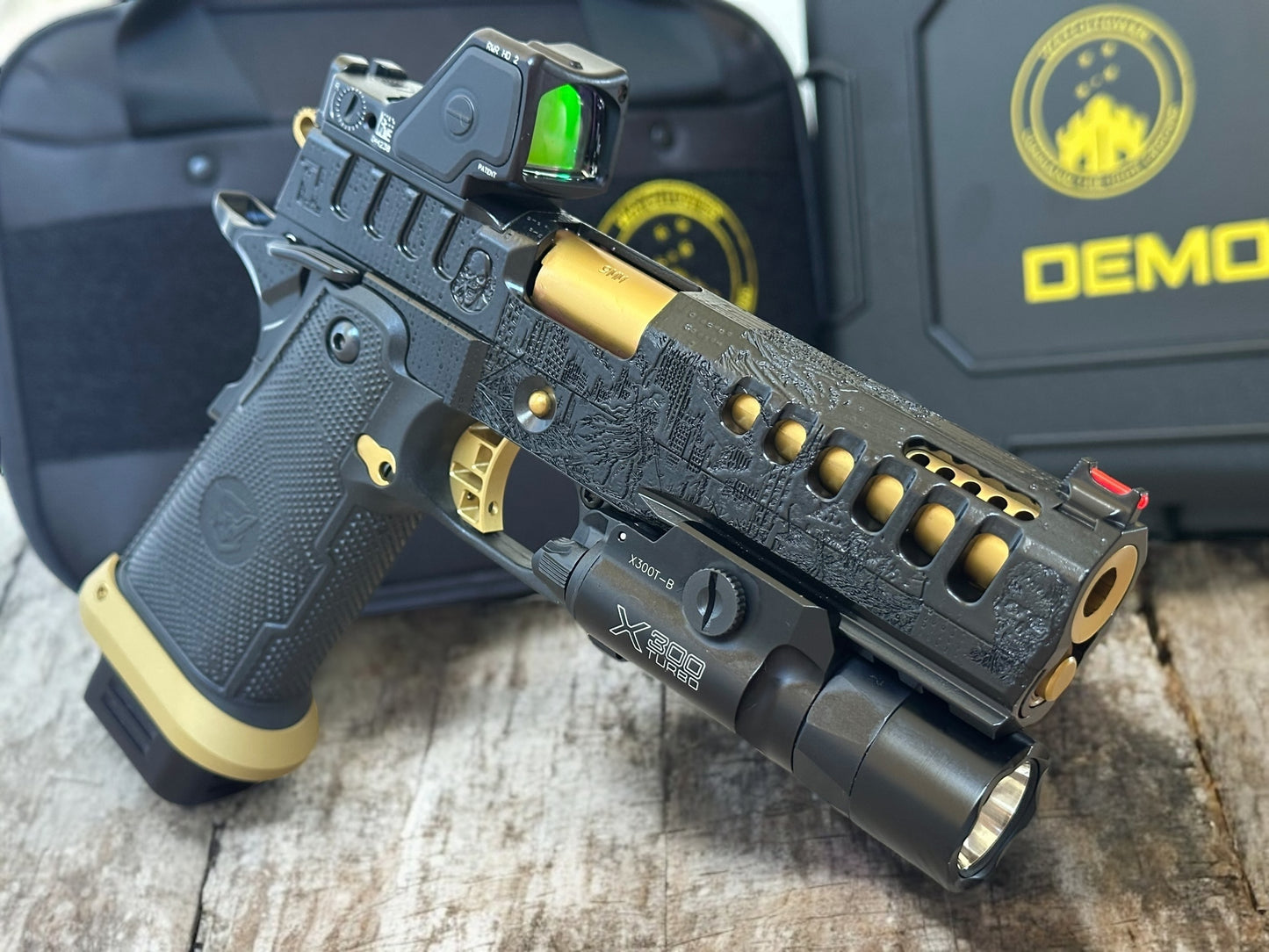 WATCHTOWER DEMOLITIA 1 OF 5 THE “UNDEAD” EDITION 2011 ENGRAVED HIGH GLOSS BLACK FINISH