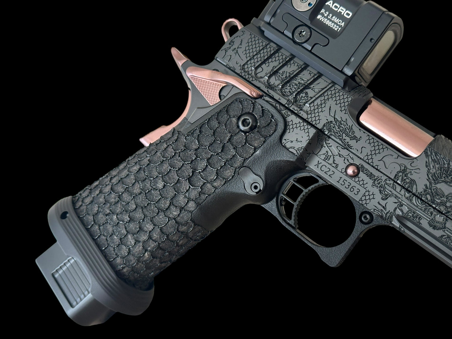 CUSTOM STACCATO XC “LAST SAMURAI” EDITION BLACK/ROSE GOLD 1 OF 1 DLC/PVD FINISH