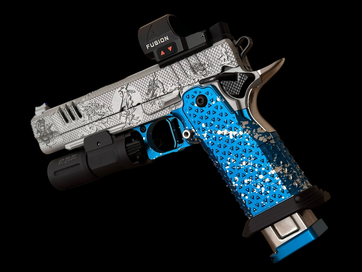 STACCATO XL CUSTOM “LAST SAMURAI “ ATLAS GRIPS FUSION OPTIC AND MODLITE