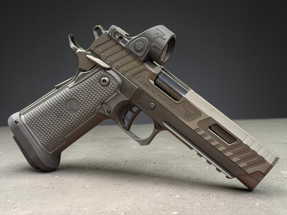 TARAN TACTICAL COMBAT MASTER 5” BLACKOUT LIMITED EDITION WITH TRIJICON SRO