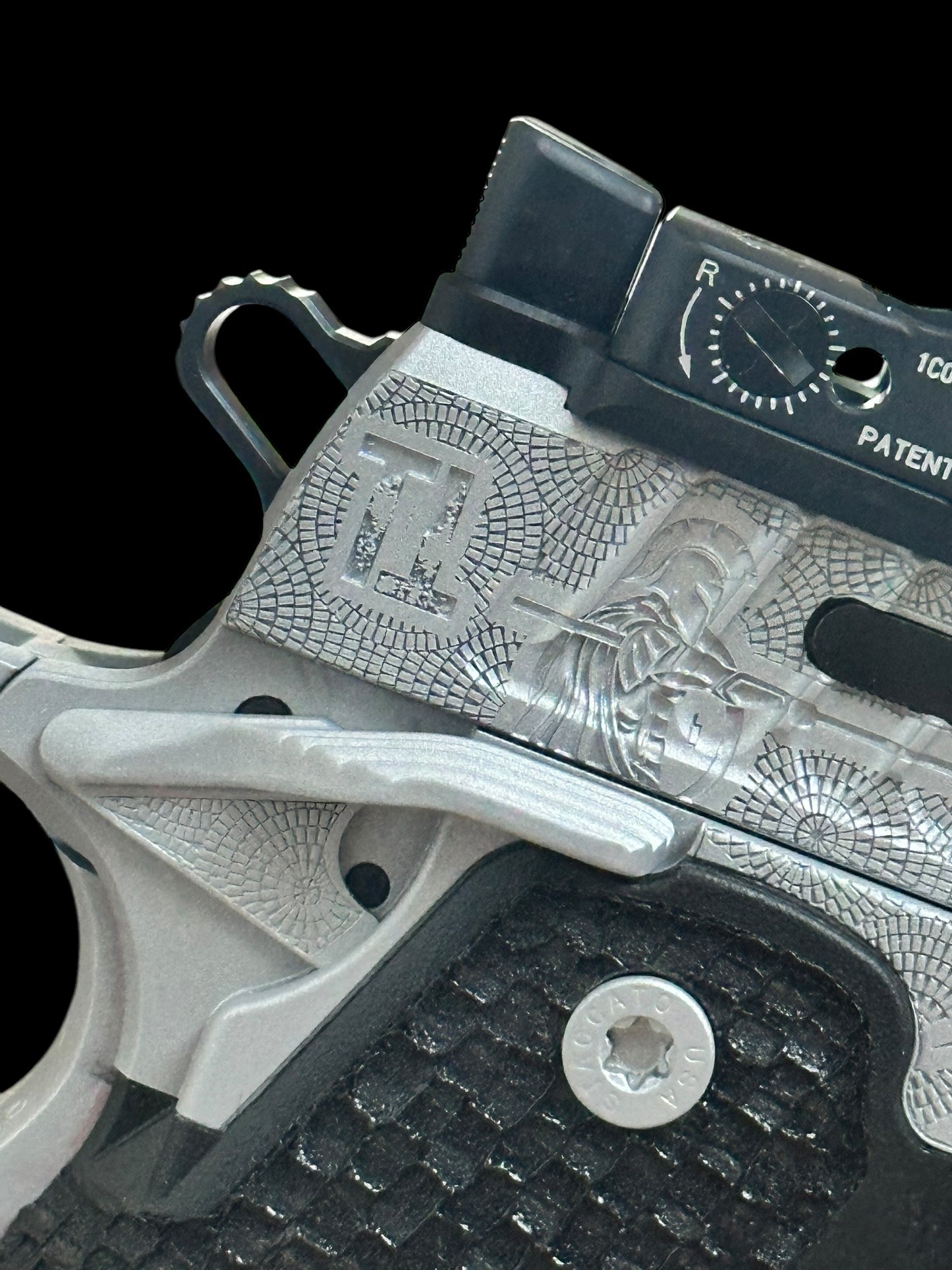 CUSTOM STACCATO C “SPARTACUS” EDITION PORTED FULLY ENGRAVED WITH SILVER FINISH SRO AND X300