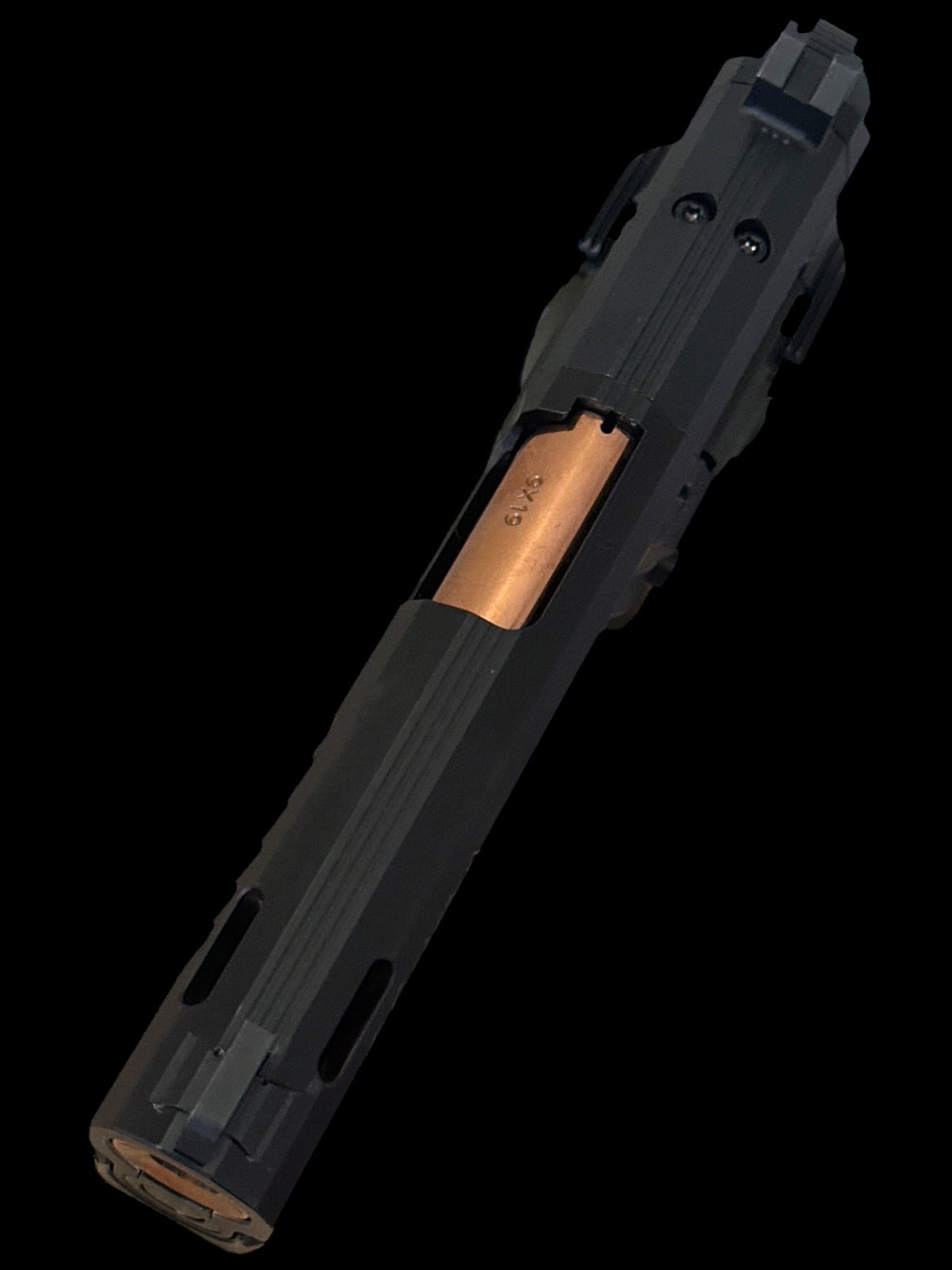 JACOB GREY TWC HEX PORTED 9MM 4.25” ROSE GOLD PVD BARREL
