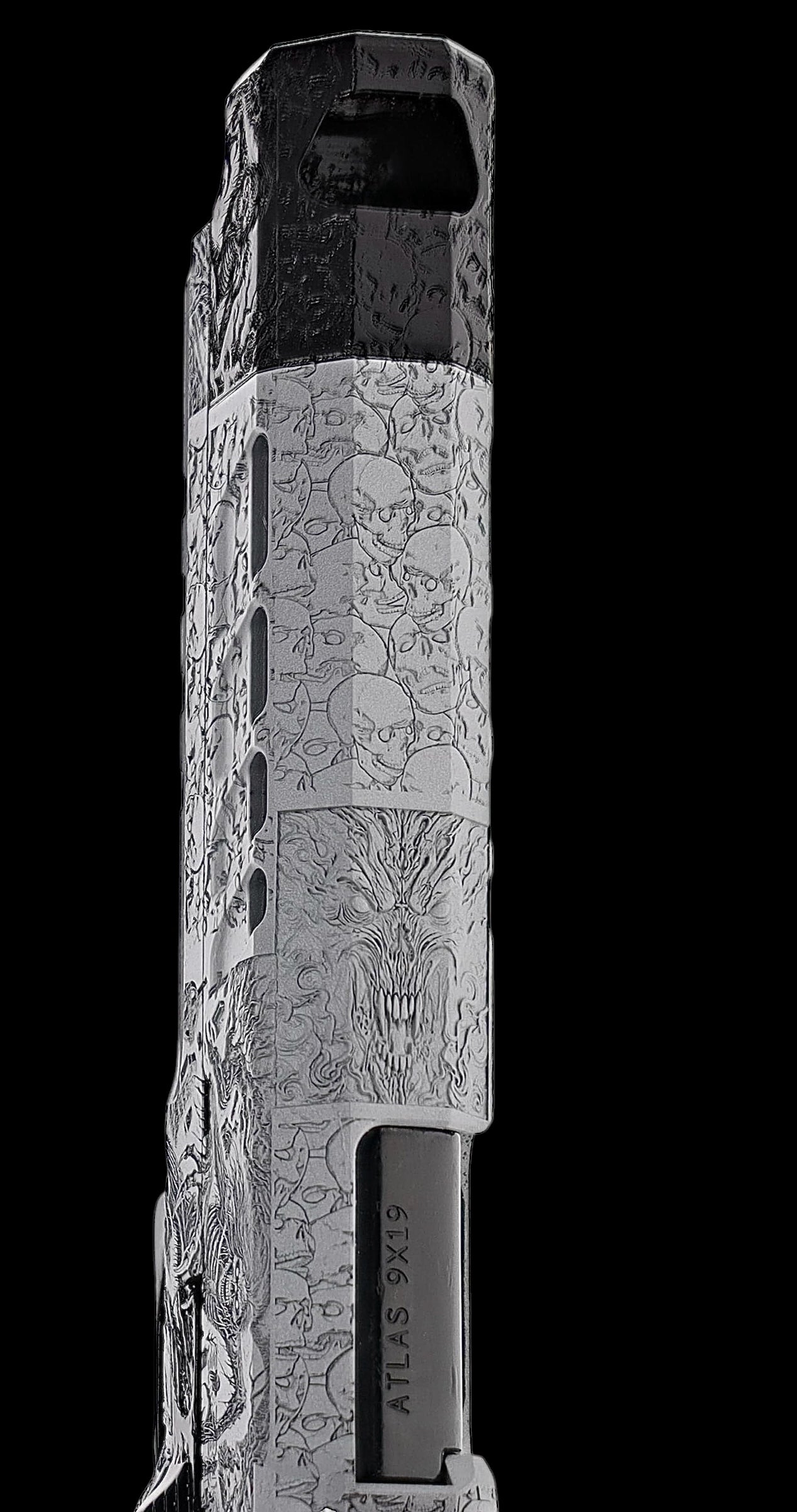 ATLAS GUNWORKS EREBUS “GHOUL” CUSTOM 1 OF 1 WITH TRJICON RMR HD AND STROUP KNIVES BRAVO-5