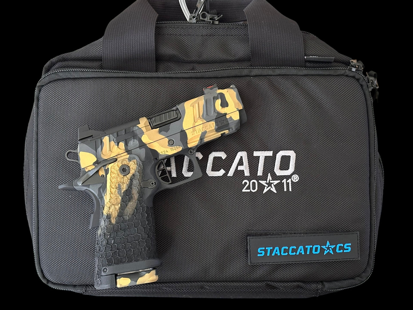 STACCATO CUSTOM CS MULTICAM 3.5” PORTED WITH DRAGON SCALE GRIPS