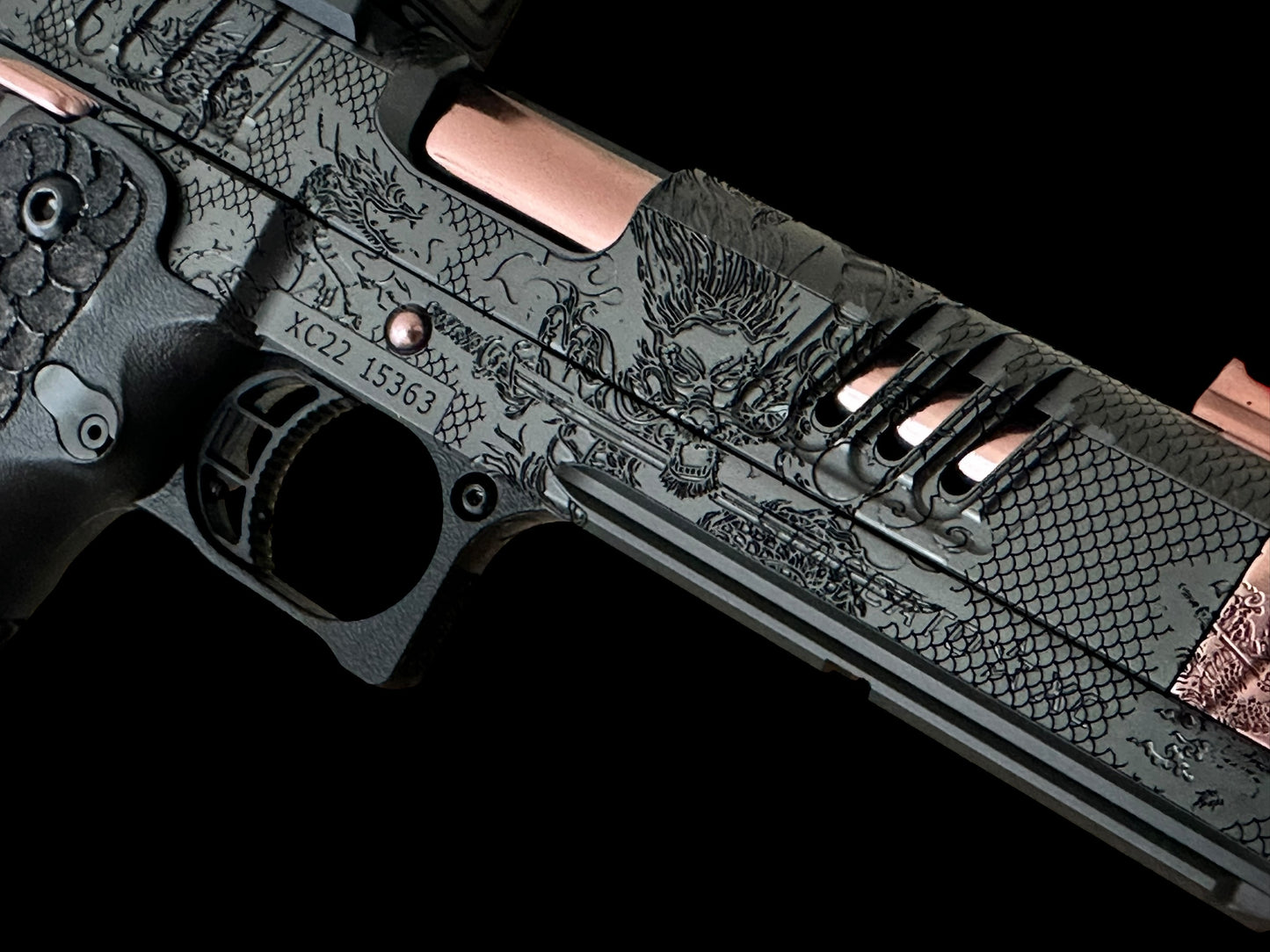 CUSTOM STACCATO XC “LAST SAMURAI” EDITION BLACK/ROSE GOLD 1 OF 1 DLC/PVD FINISH