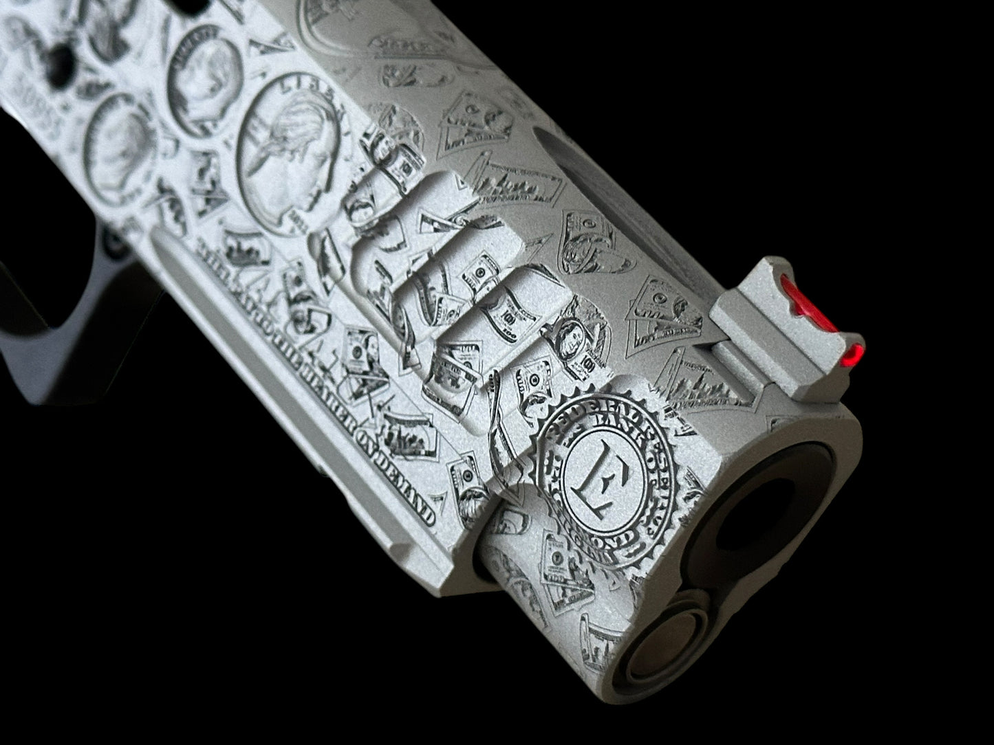 STACCATO CUSTOM P PORTED “FORUNE & LEGACY” 3D ENGRAVED SILVER/BLACK FINISH INFINITY TRIGGER