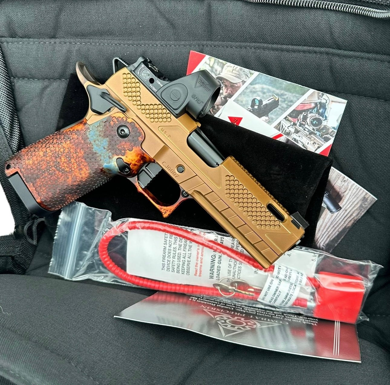 COMBAT PRECISION M5-P 2011 PORTED LIMITED EDITION 1 OF 1 BRONZE TRIJICON SRO