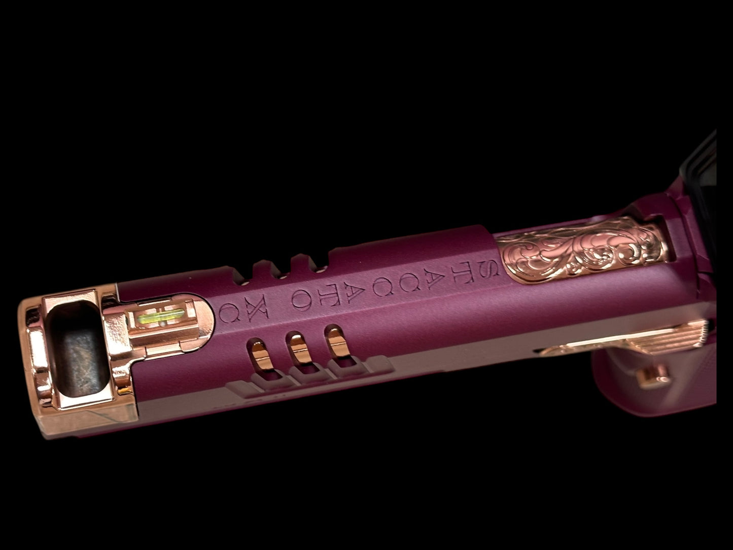 STACCATO CUSTOM XC BLACK CHERRY 18K ROSE GOLD ACCENTS WITH PHOENIX ALUMINUM GRIPS ACRO P2 , X300 (pre owned)