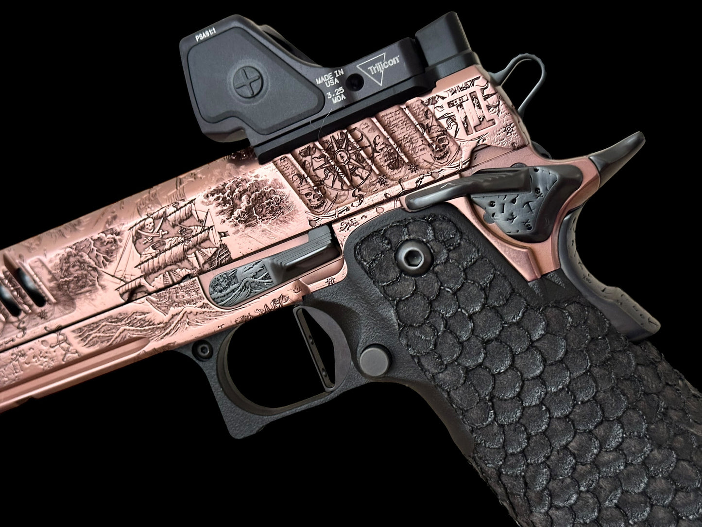 STACCATO CUSTOM XC “PIRATE’S ISLAND”; CUSTOM 1 OF 1 ART SET COLLECTOR’S EDITION