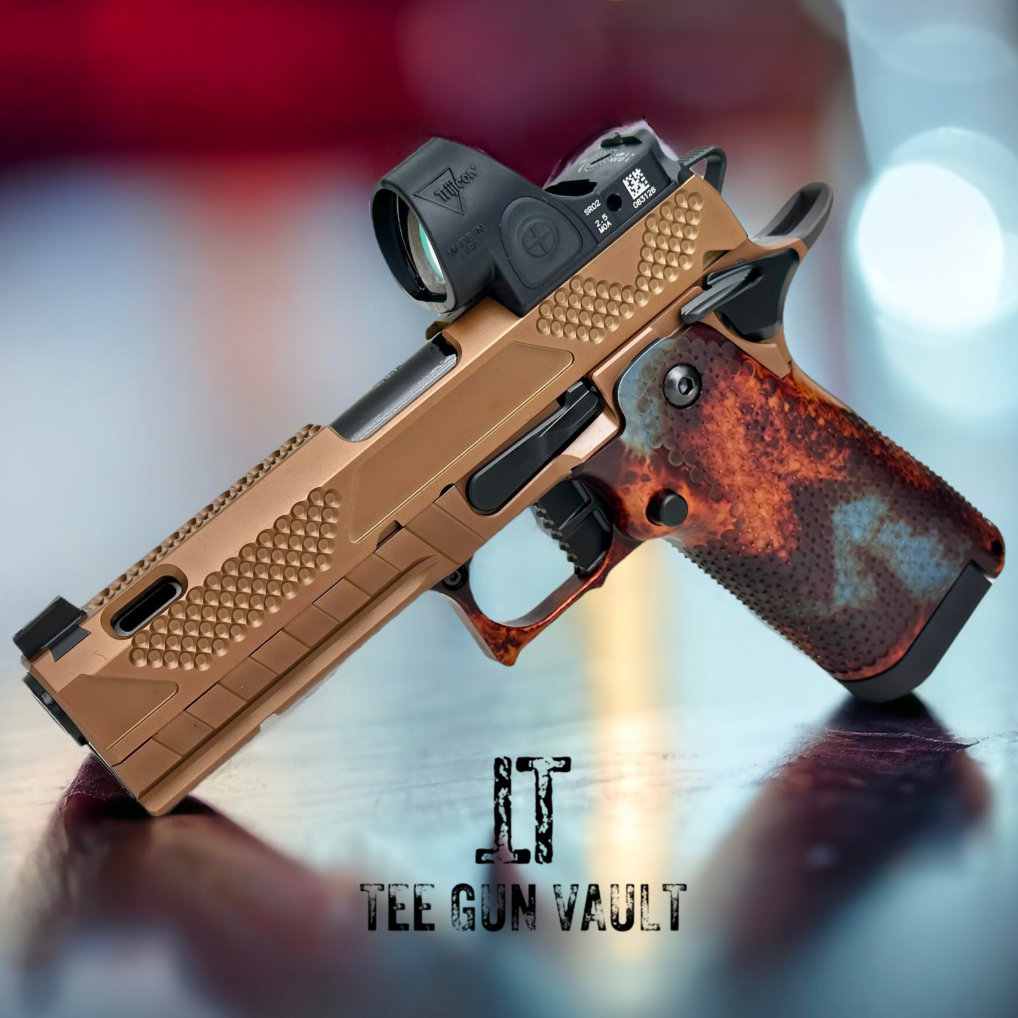 COMBAT PRECISION M5-P 2011 PORTED LIMITED EDITION 1 OF 1 BRONZE TRIJICON SRO