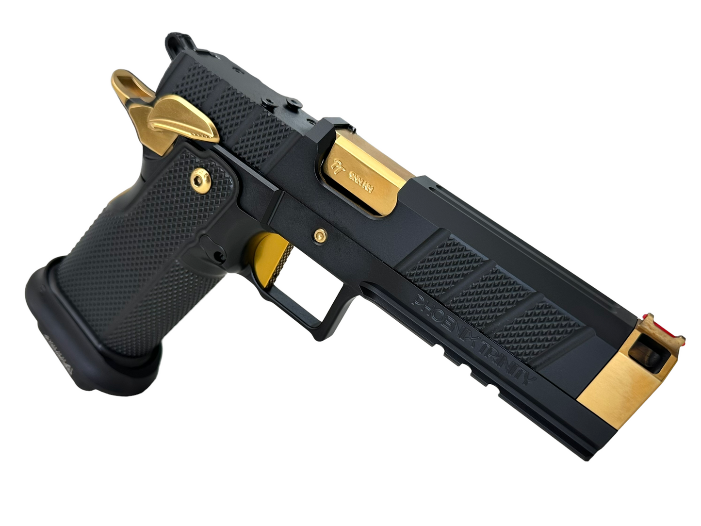 PHOENIX TRINITY H PRO DOUBLE STACK BLACK/GOLD COMP’D OPTIC READY 9MM
