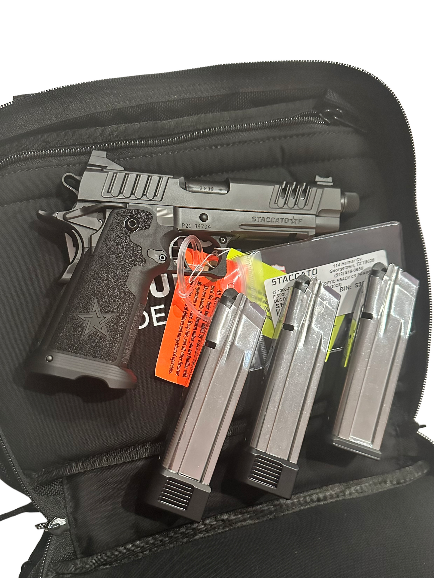 STACCATO P OPTIC READY DLC 5” THREADED 9MM STI PISTOL