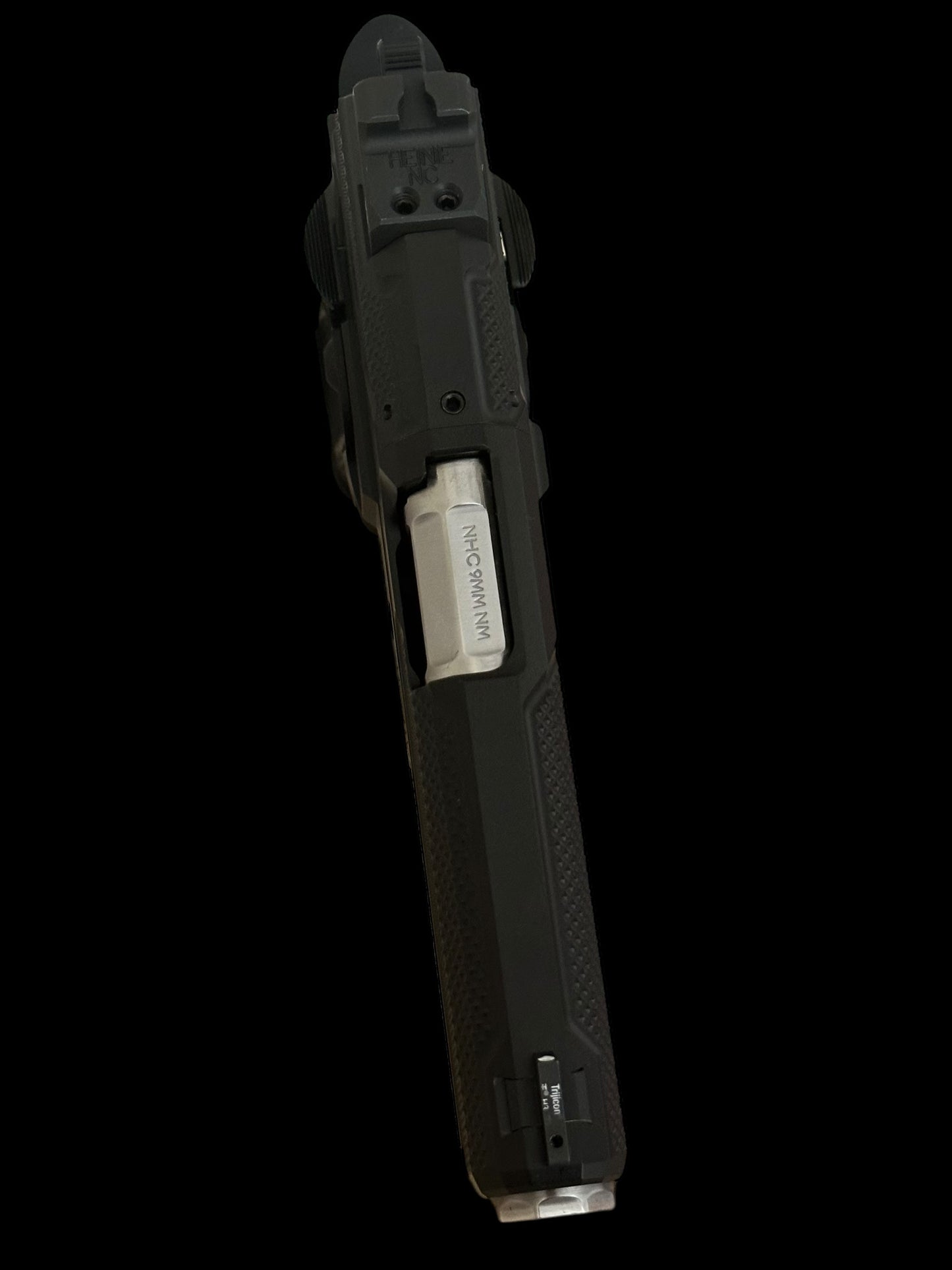 NIGHTHAWK CUSTOM DOUBLE AGENT DS 4.25” OPTIC READY BLACK DLC COMMANDER AMBI SAFETY 9MM