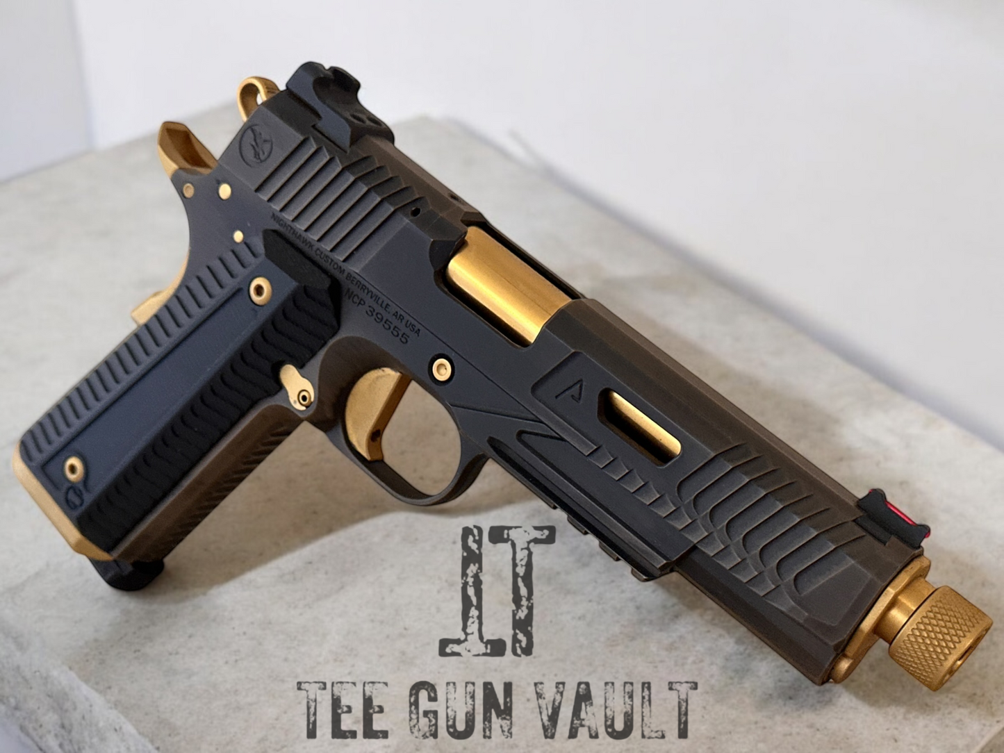 1911 NIGHTHAWK CUSTOM AGENT 2 THREADED BARREL OPTIC READY .45 ACP (pre owned unfired)
