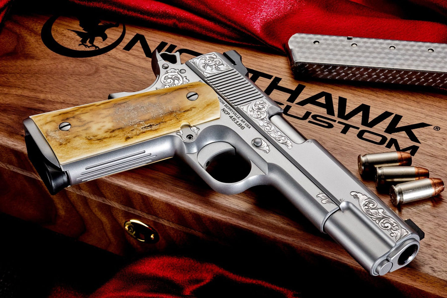 NIGHTHAWK CUSTOM VIP SILVER 5” GOVERNMENT