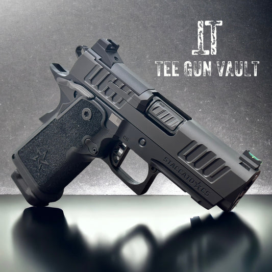 STACCATO CS  3.5” CARRY BLACK DLC BARREL, FLAT TRIGGER 9MM