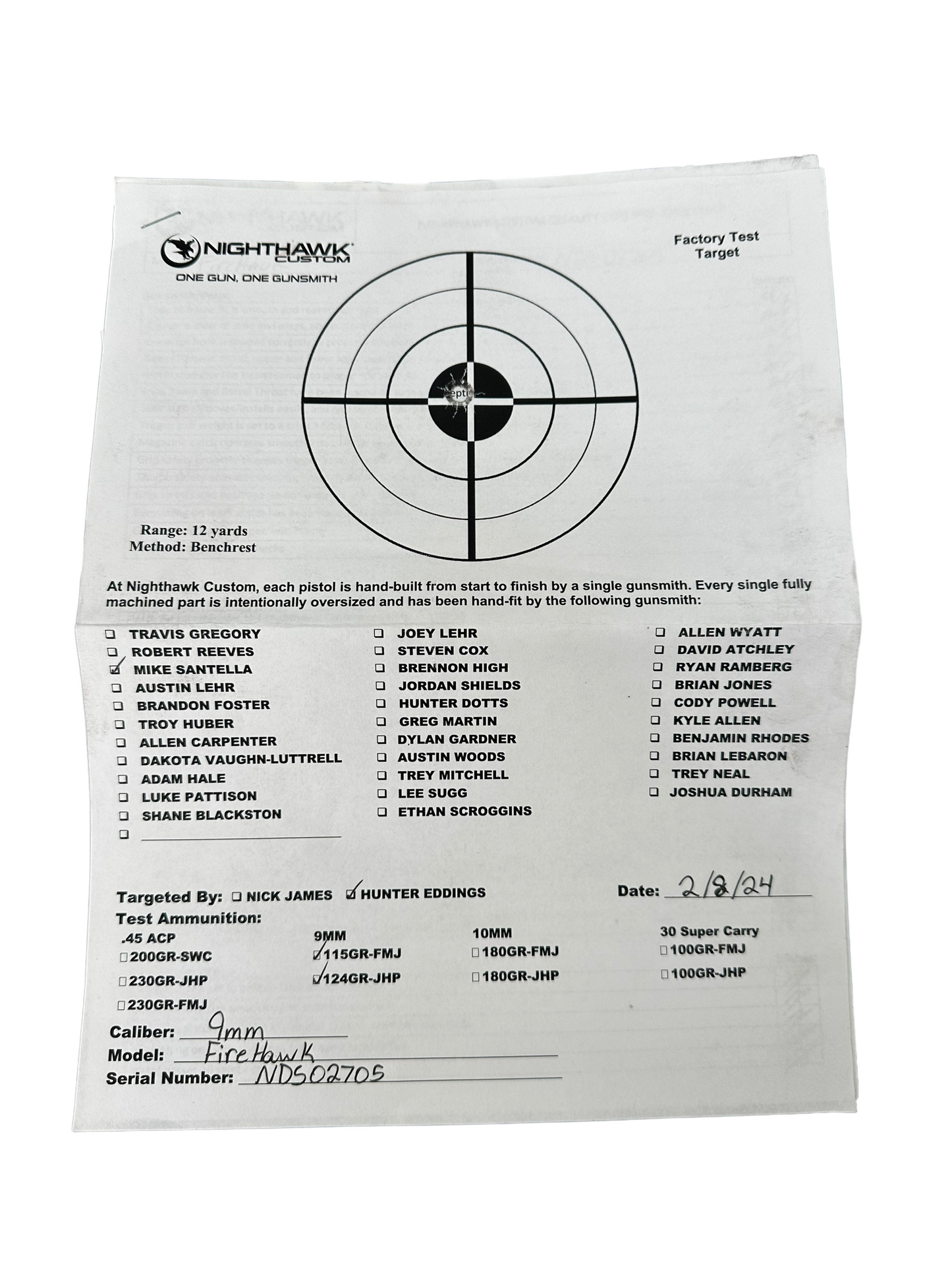 NIGHTHAWK CUSTOM FIREHAWK 1911 DS ROSE GOLD WITH TRIJICON SRO & X300 9MM