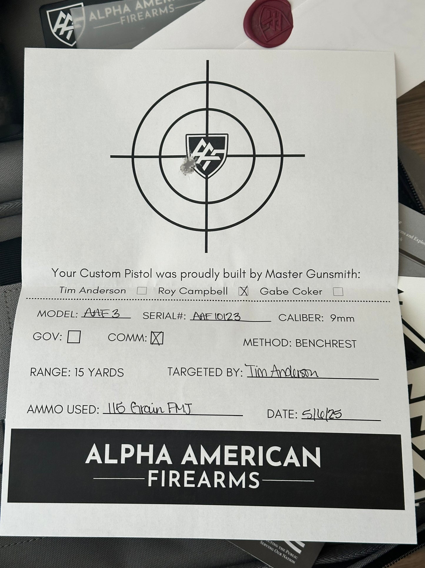 ALPHA AMERICAN 2011 AAF3 COMMANDER HILLBILLY MULTICAM CERAKOTE OPTIC CUT 9MM