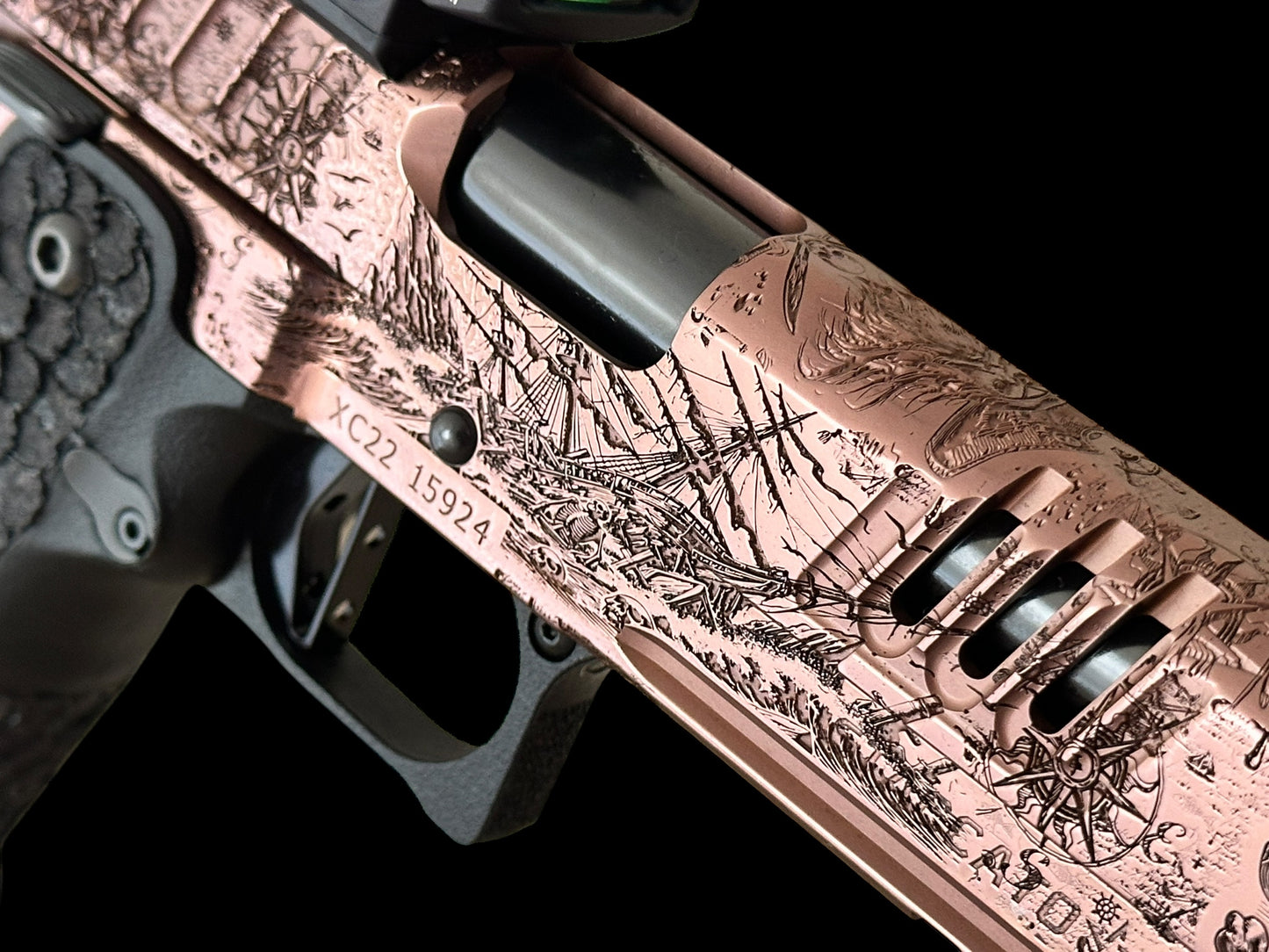 STACCATO CUSTOM XC “PIRATE’S ISLAND”; CUSTOM 1 OF 1 ART SET COLLECTOR’S EDITION