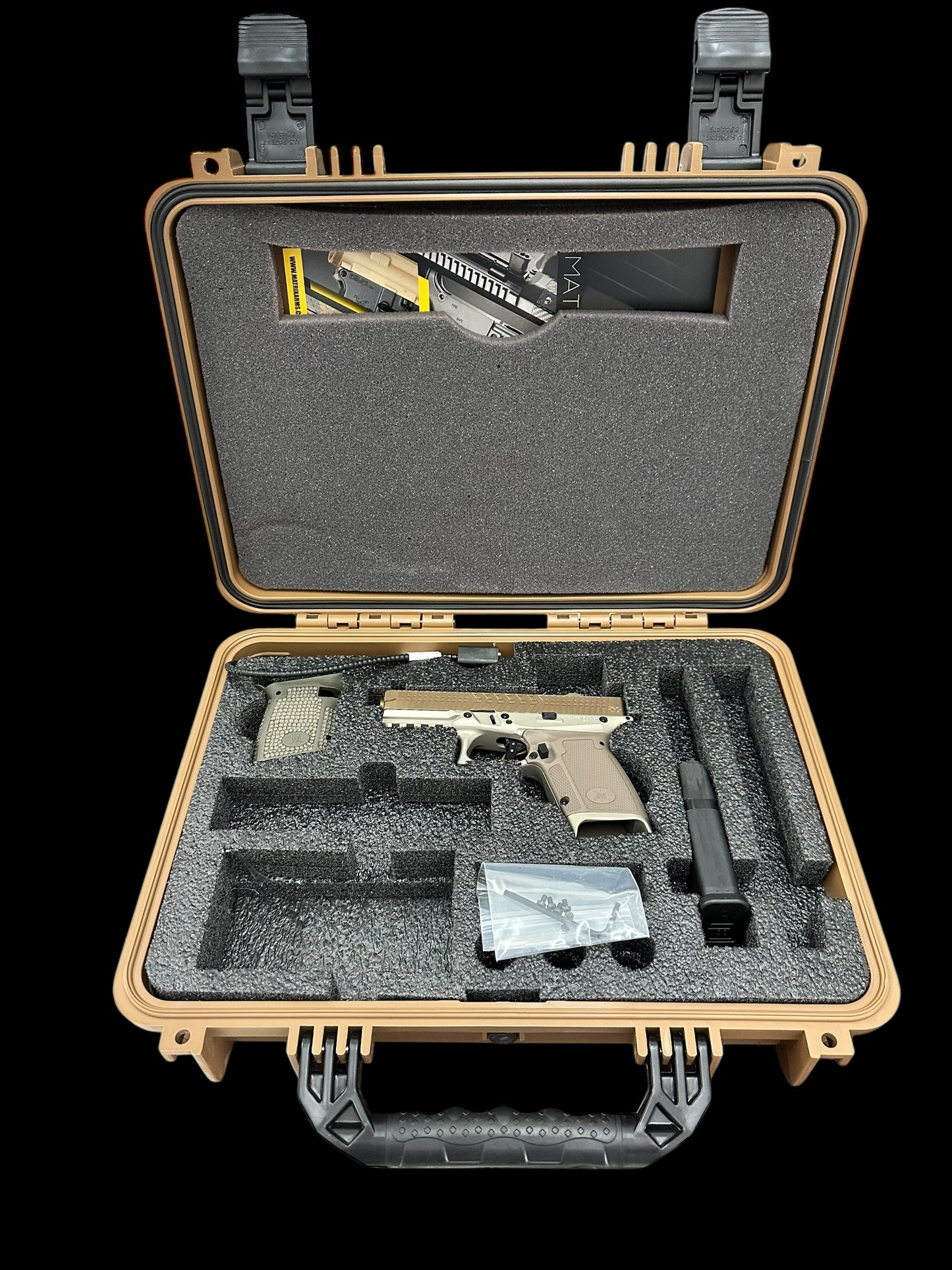 MATRIX ARMS MX19 FDE ALUMINUM FRAME GOLD BARREL