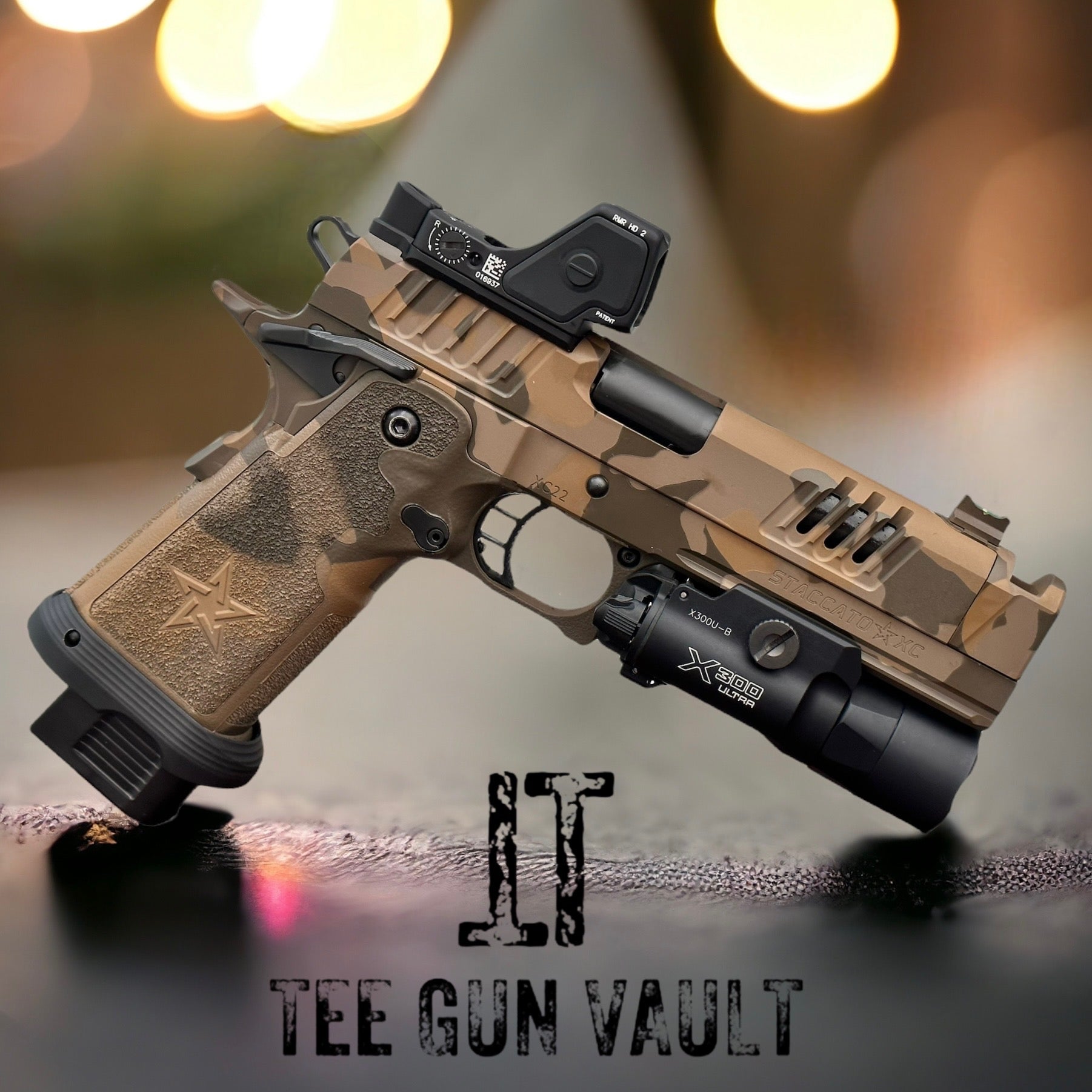 STACATTO / STI XC FACTORY NEW CAMO CERAKOTE FINISH COMP #39 D RMR HD X30 STACATTO / STI XC FACTORY NEW CAMO CERAKOTE FINISH COMP #39 D RMR HD X30