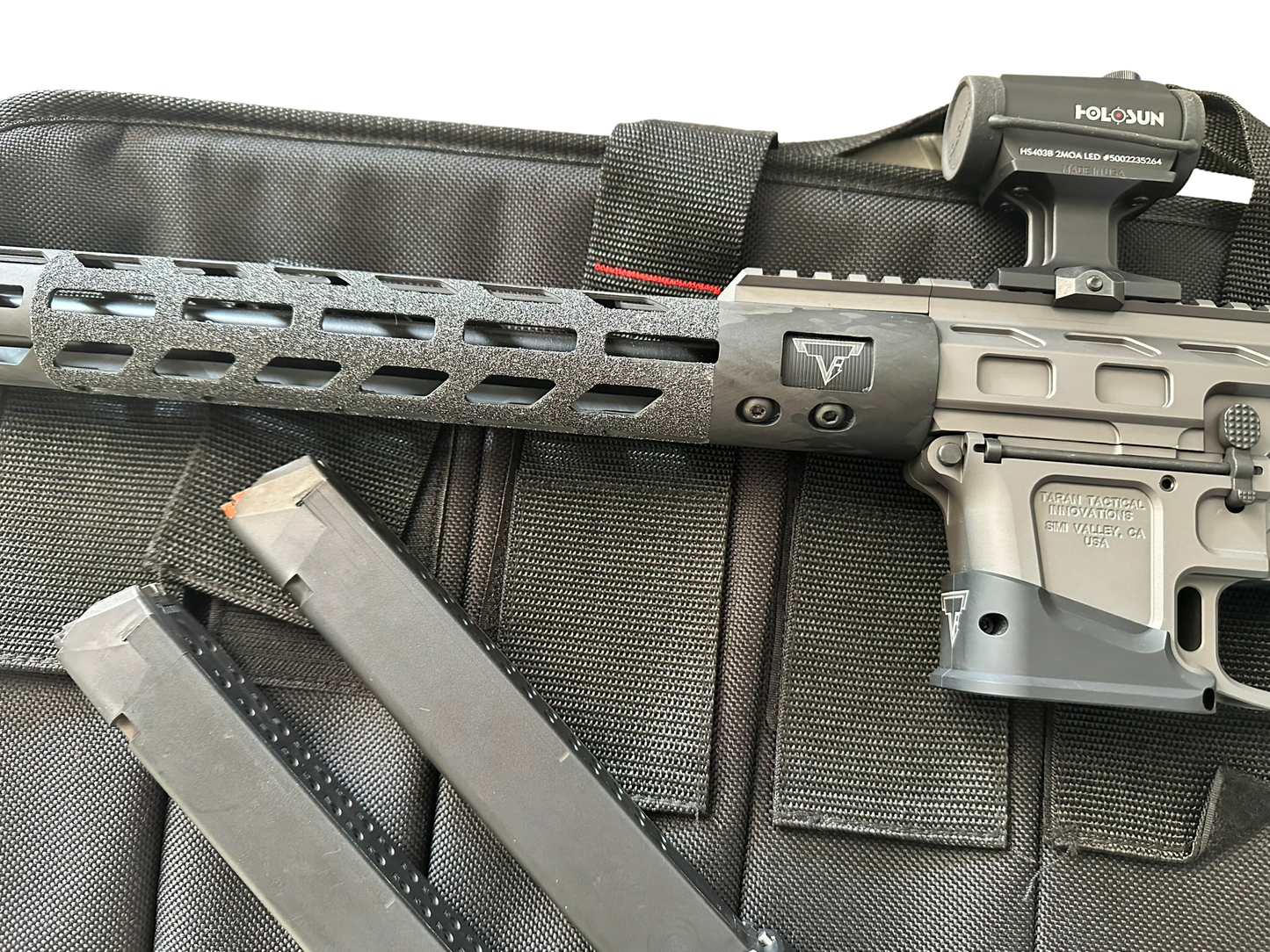 TARAN TACTICAL TR9 PCC WITH HOLOSUN & TWO MAGS (PRE OWNED)