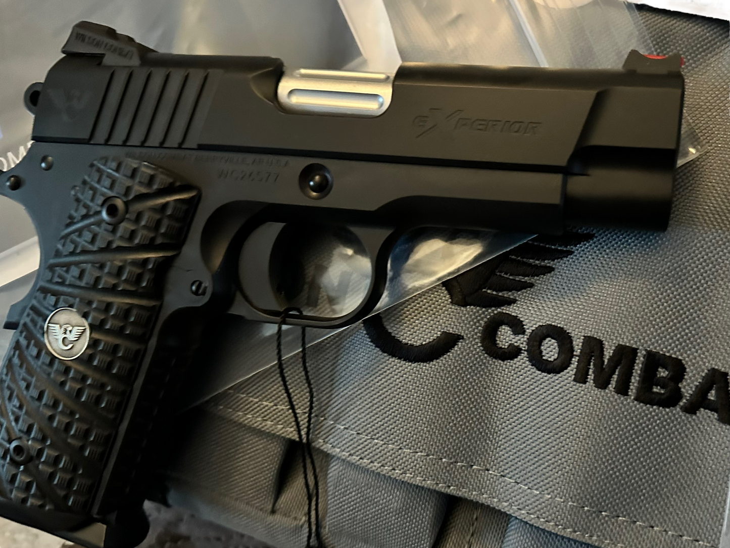 Wilson combat Experior .45ACP 4.25” barrel with wilson holster