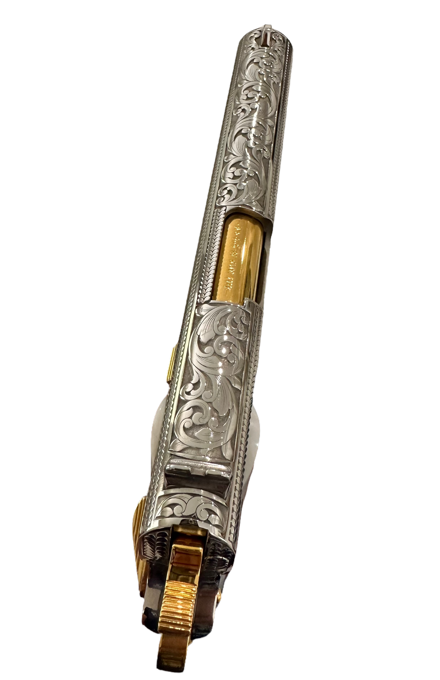 COLT CUSTOM 1911 .38 SUPER ENGRAVED AND 24K GOLD PLATED