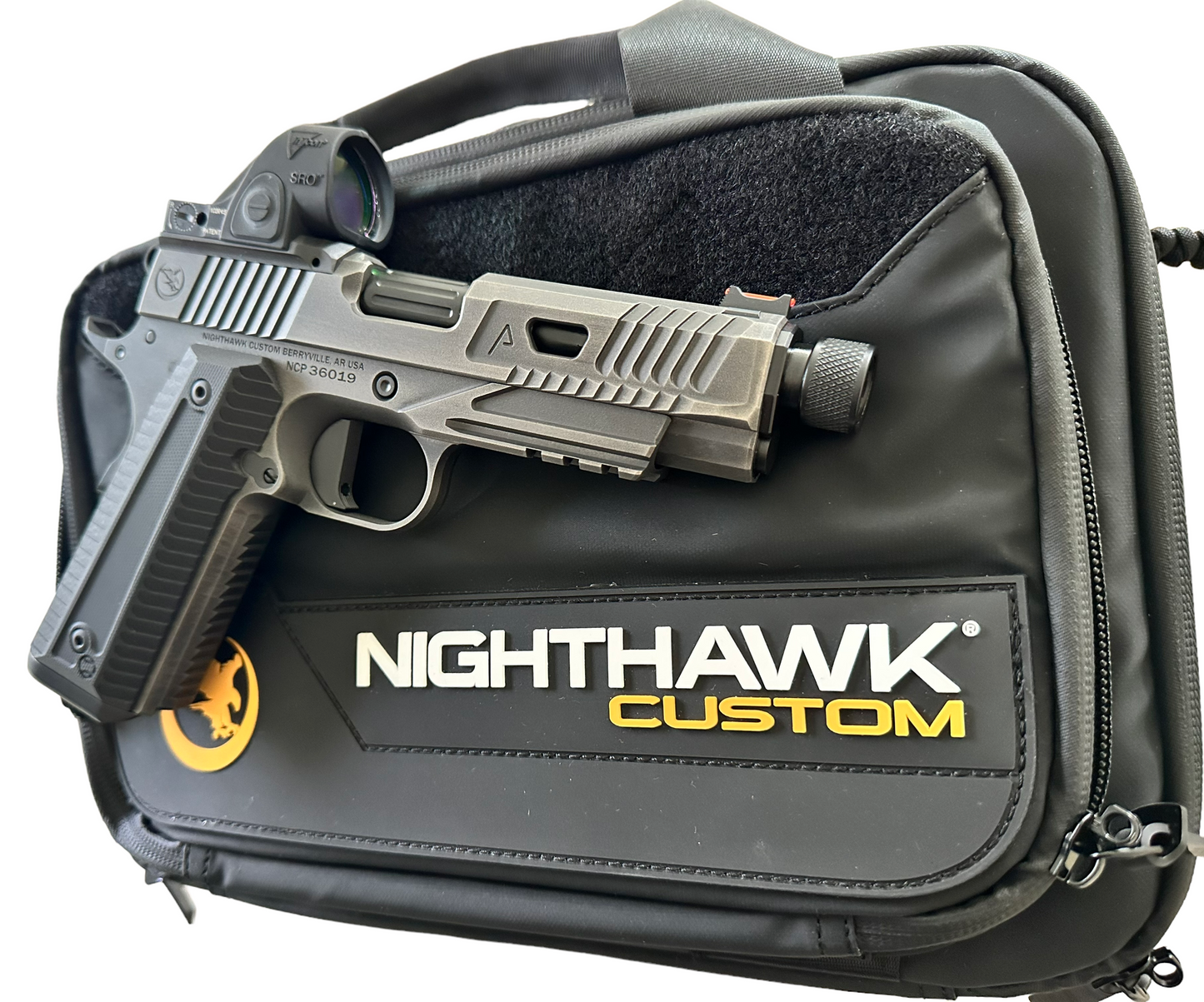 NIGHTHAWK AGENT 2 COMMANDER THREADED BARREL WITH SRO & KNIFE .45ACP
