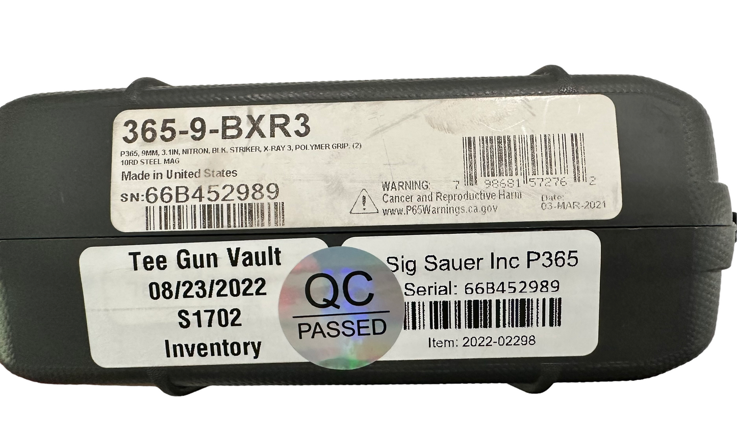 TARAN TACTICAL SIG P 365 COMBAT CARYY 9MM