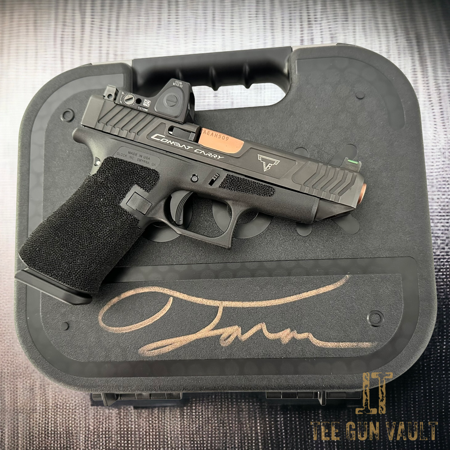 TARAN TACTICAL COMBAT CARRY GLOCK 48 WITH TRIJICON CC06 9MM