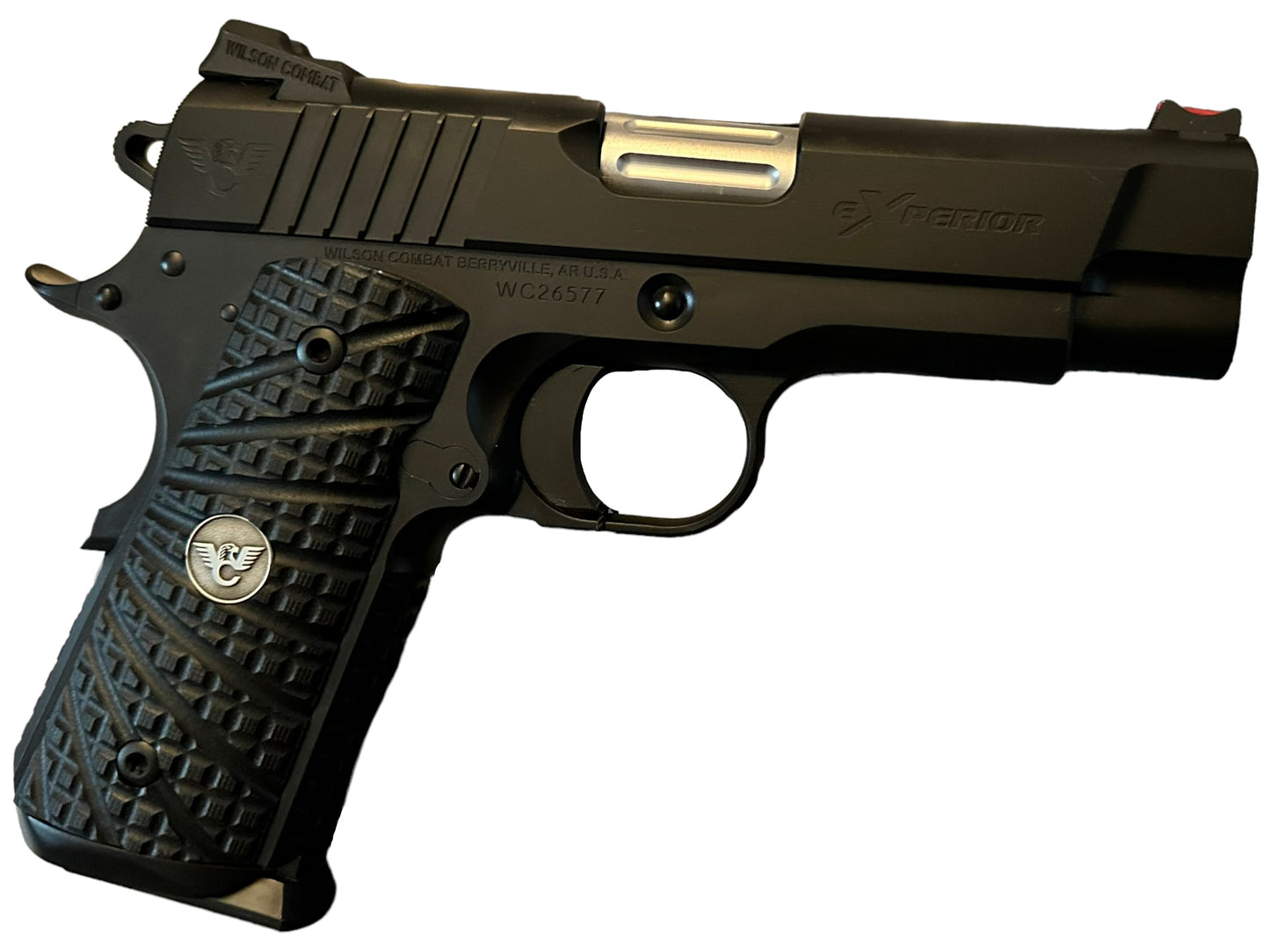 Wilson combat Experior .45ACP 4.25” barrel with wilson holster