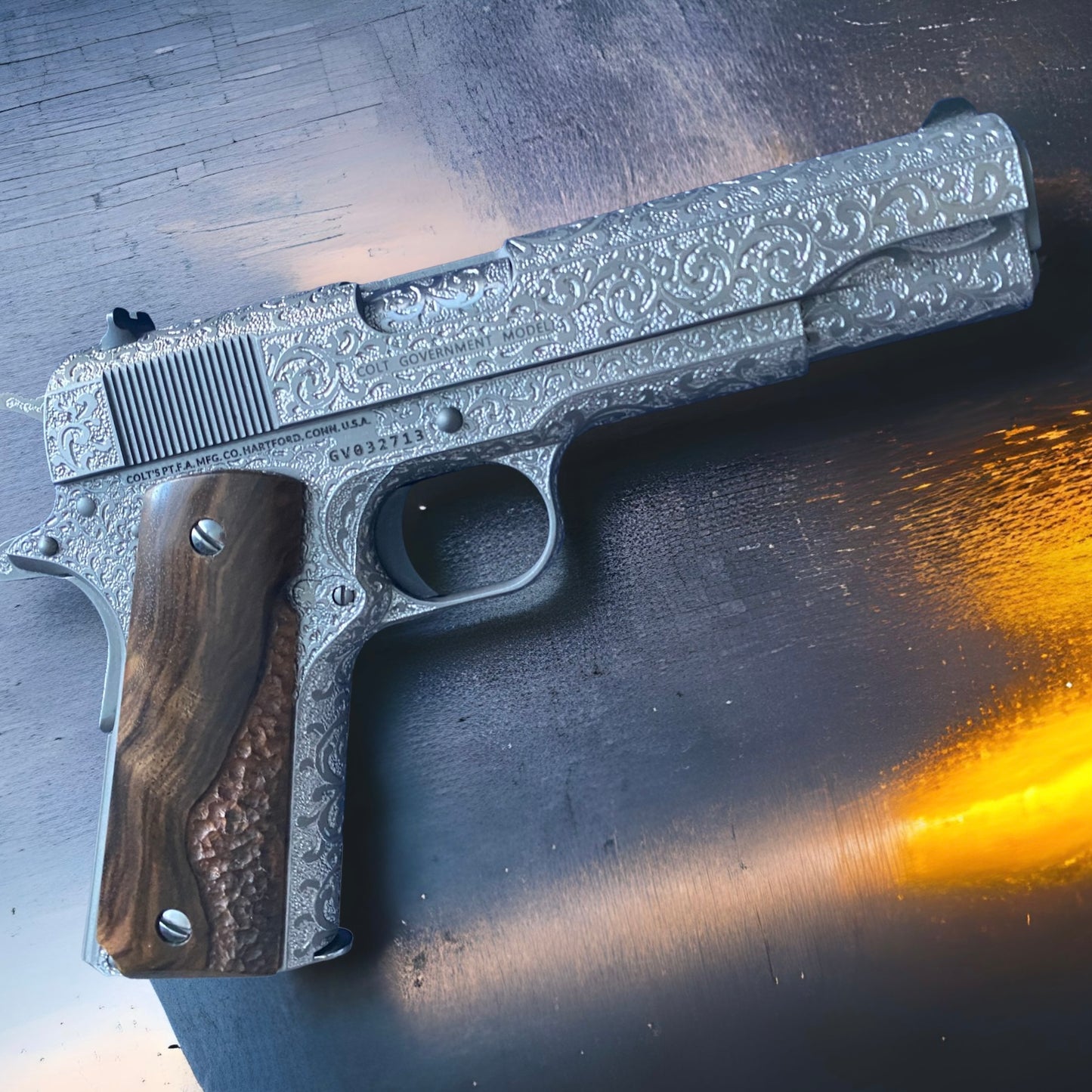 COLT 1911 CUSTOM GOVERNMENT 5” 45ACP FULLY ENGRAVED